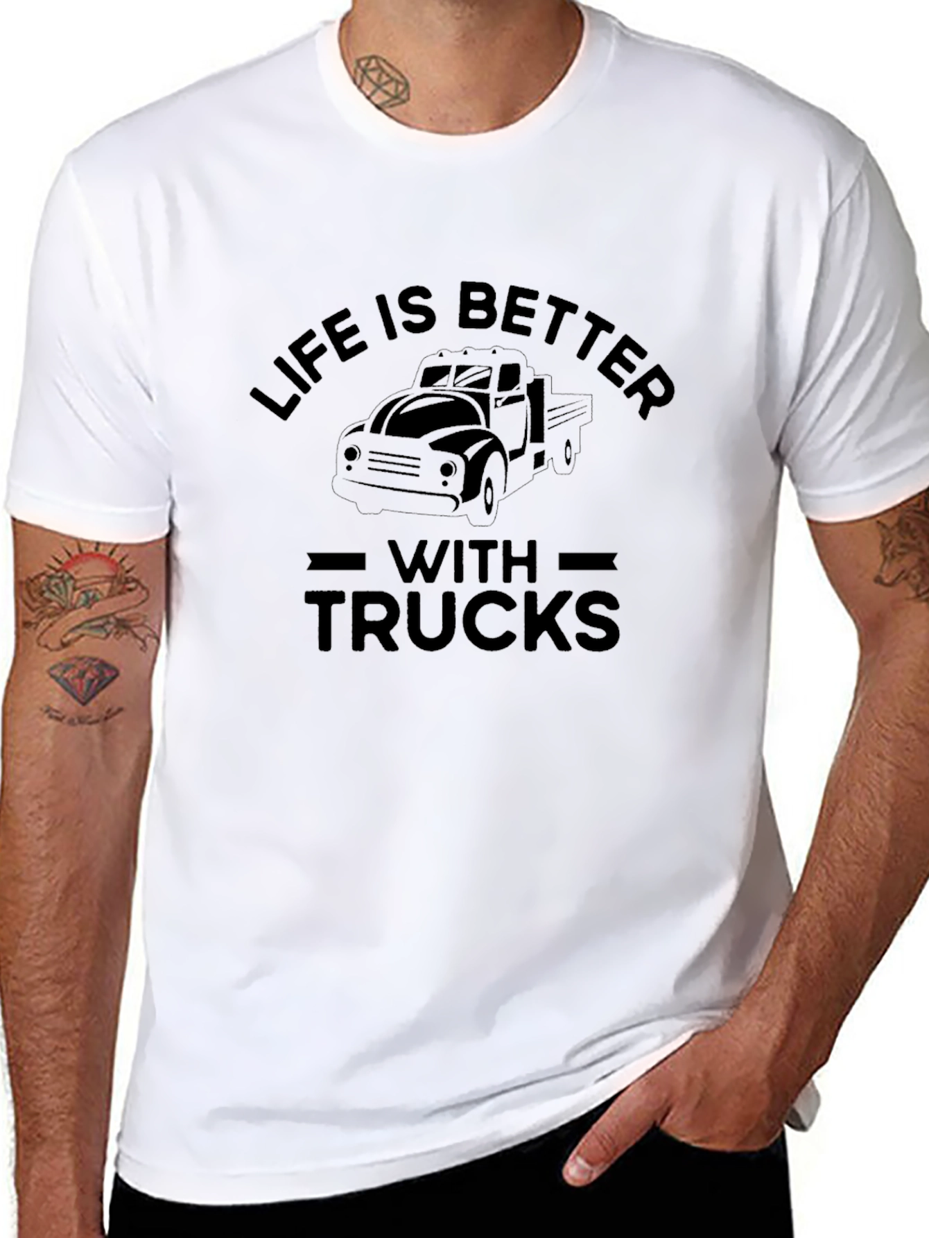 Life is Better with Trucks T-Shirt