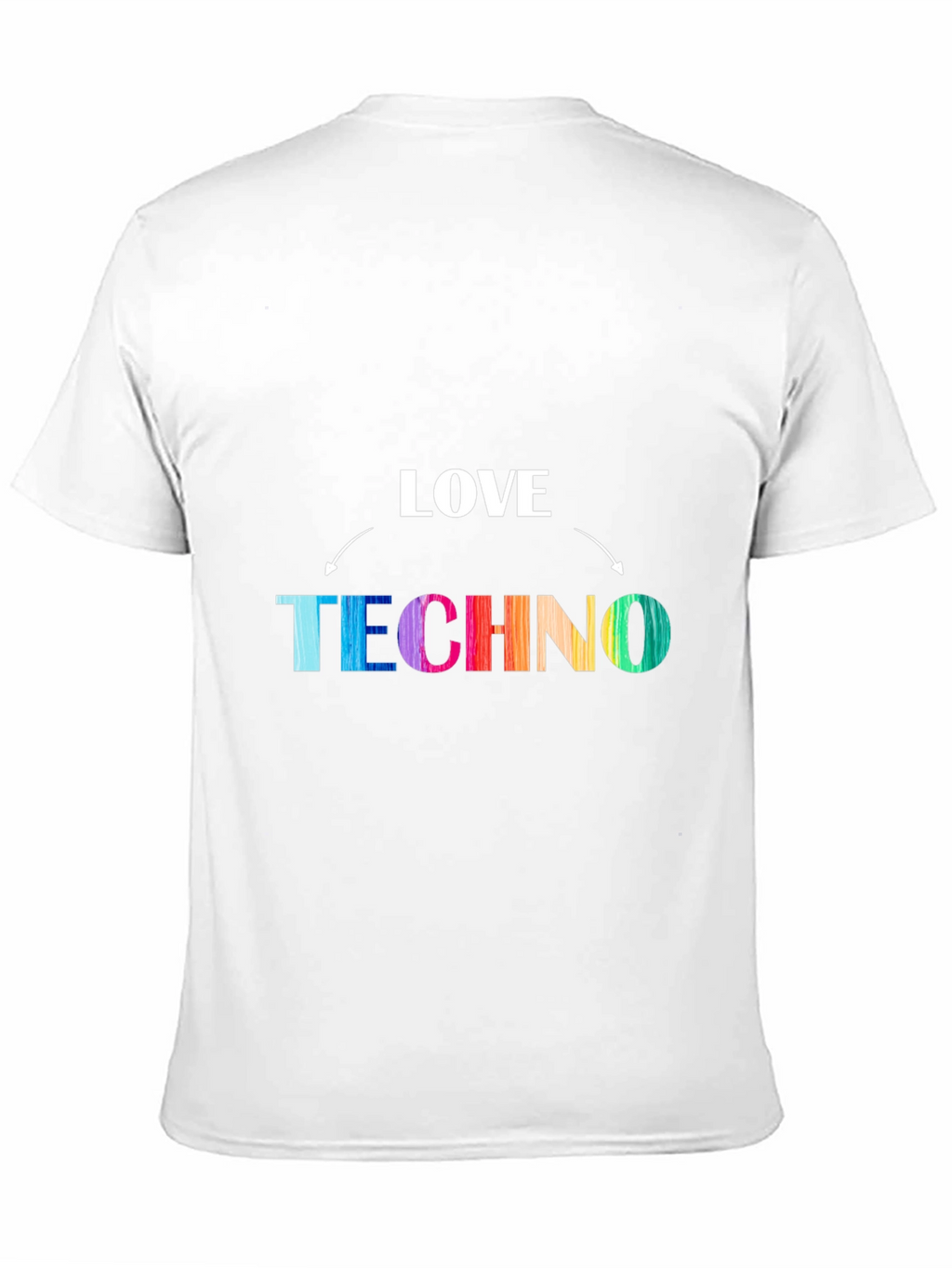 Love Techno Rainbow Graphic Tee