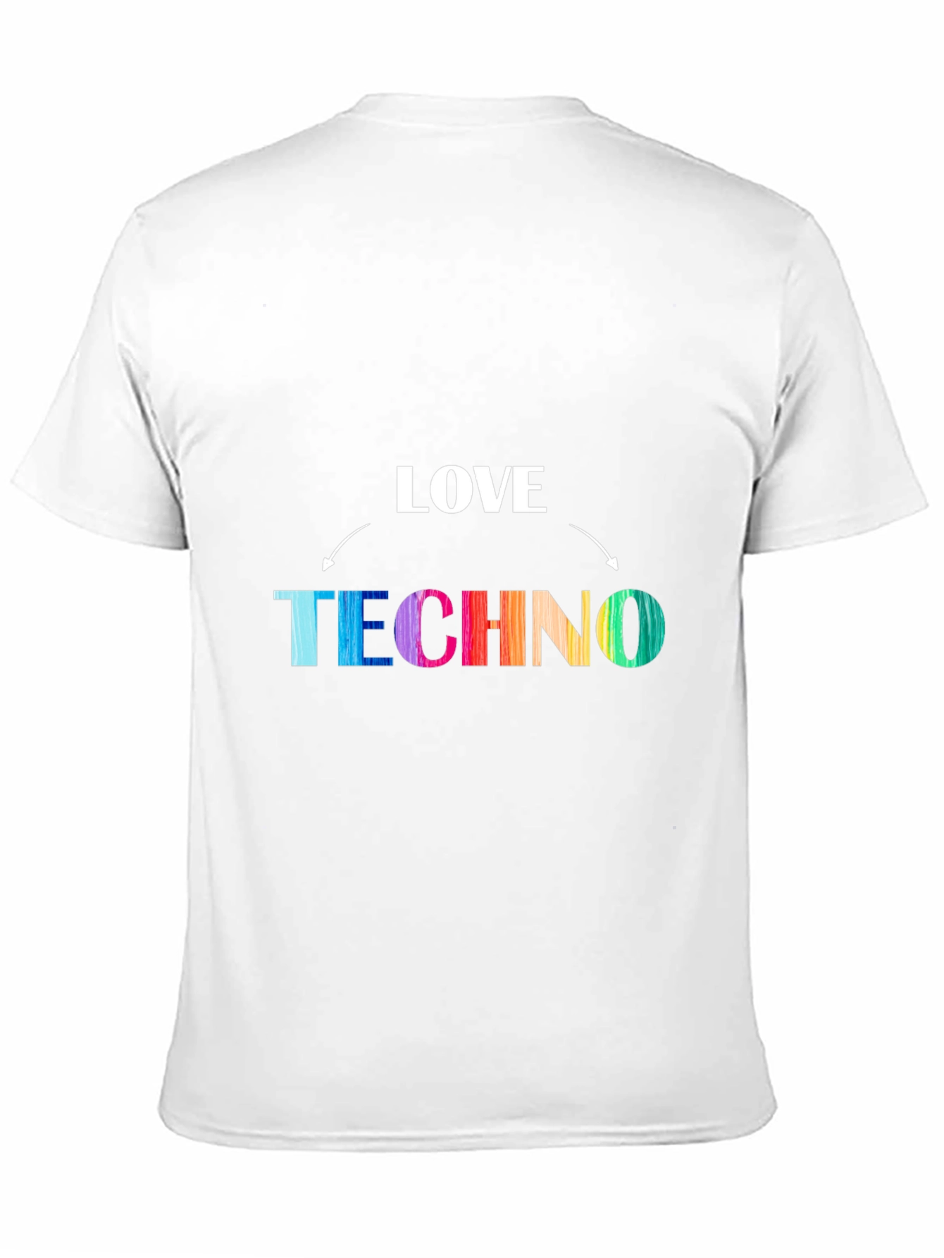 Love Techno Rainbow Graphic Tee