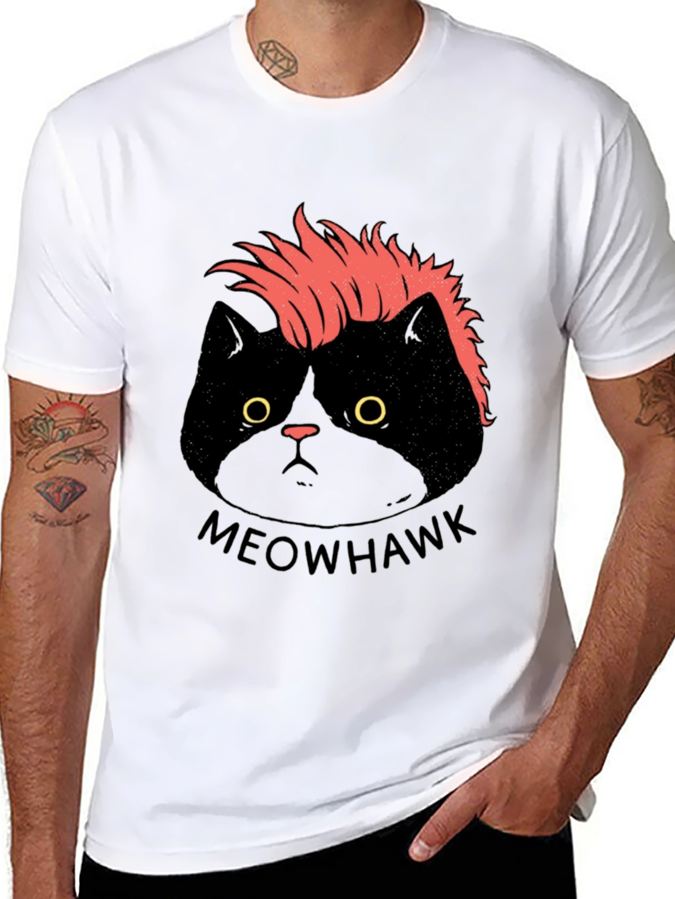Meowhawk Cat T-Shirt