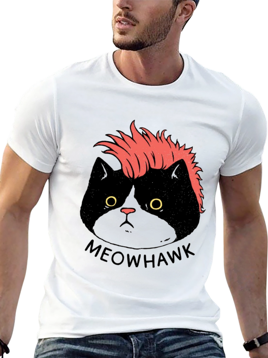 Meowhawk Cat T-Shirt