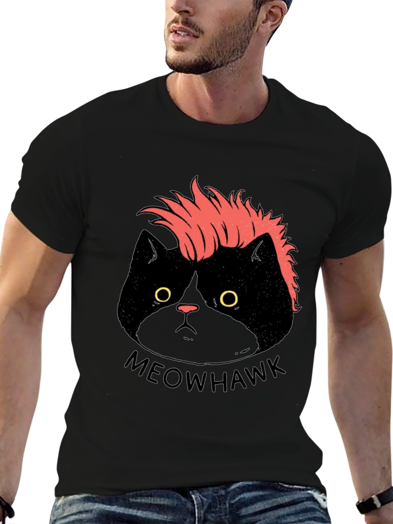 Meowhawk Cat T-Shirt