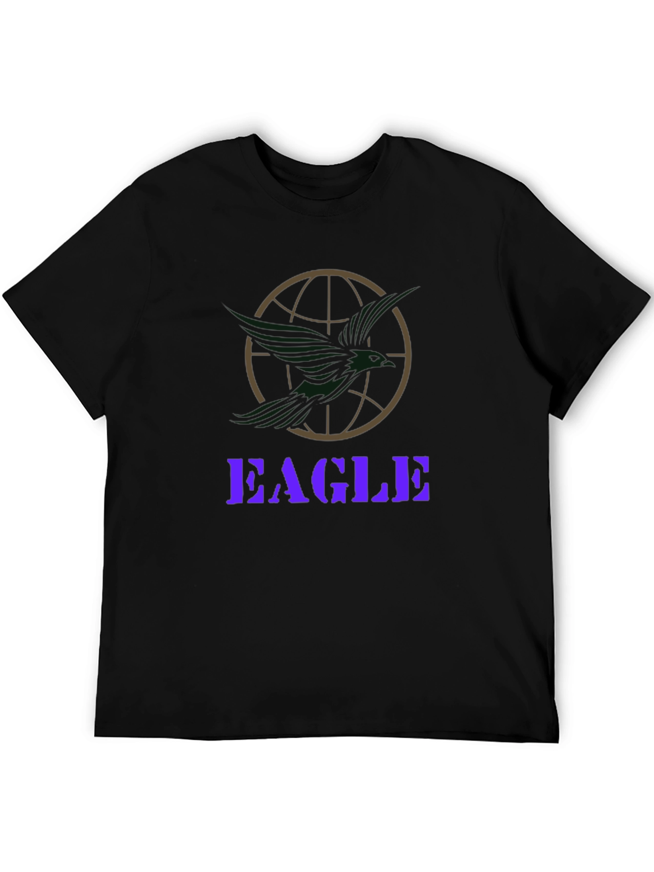 Eagle Globe Graphic Print T-Shirt