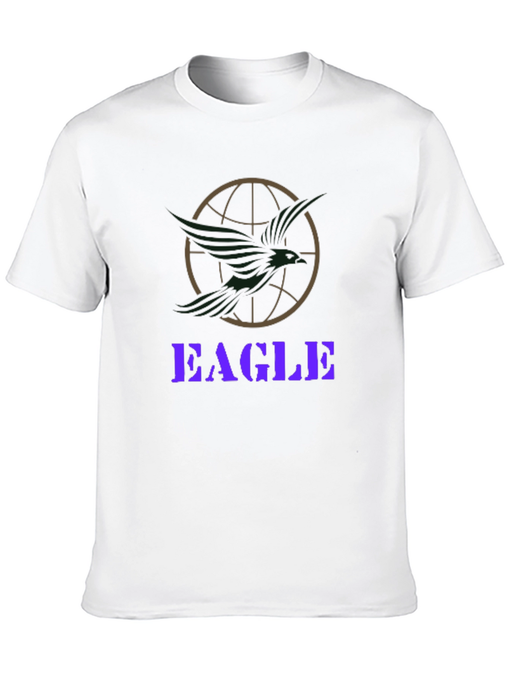 Eagle Globe Graphic Print T-Shirt