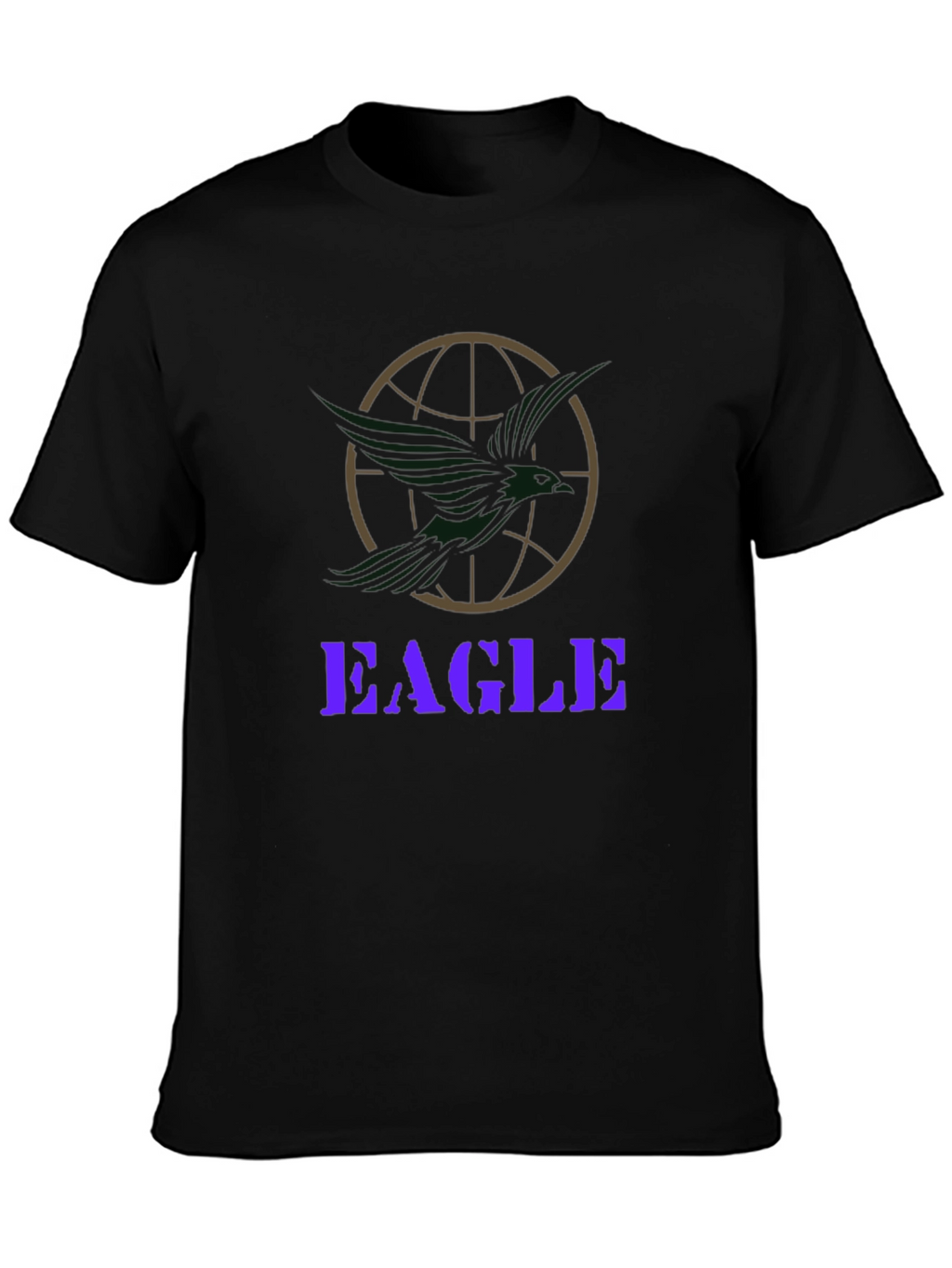 Eagle Globe Graphic Print T-Shirt