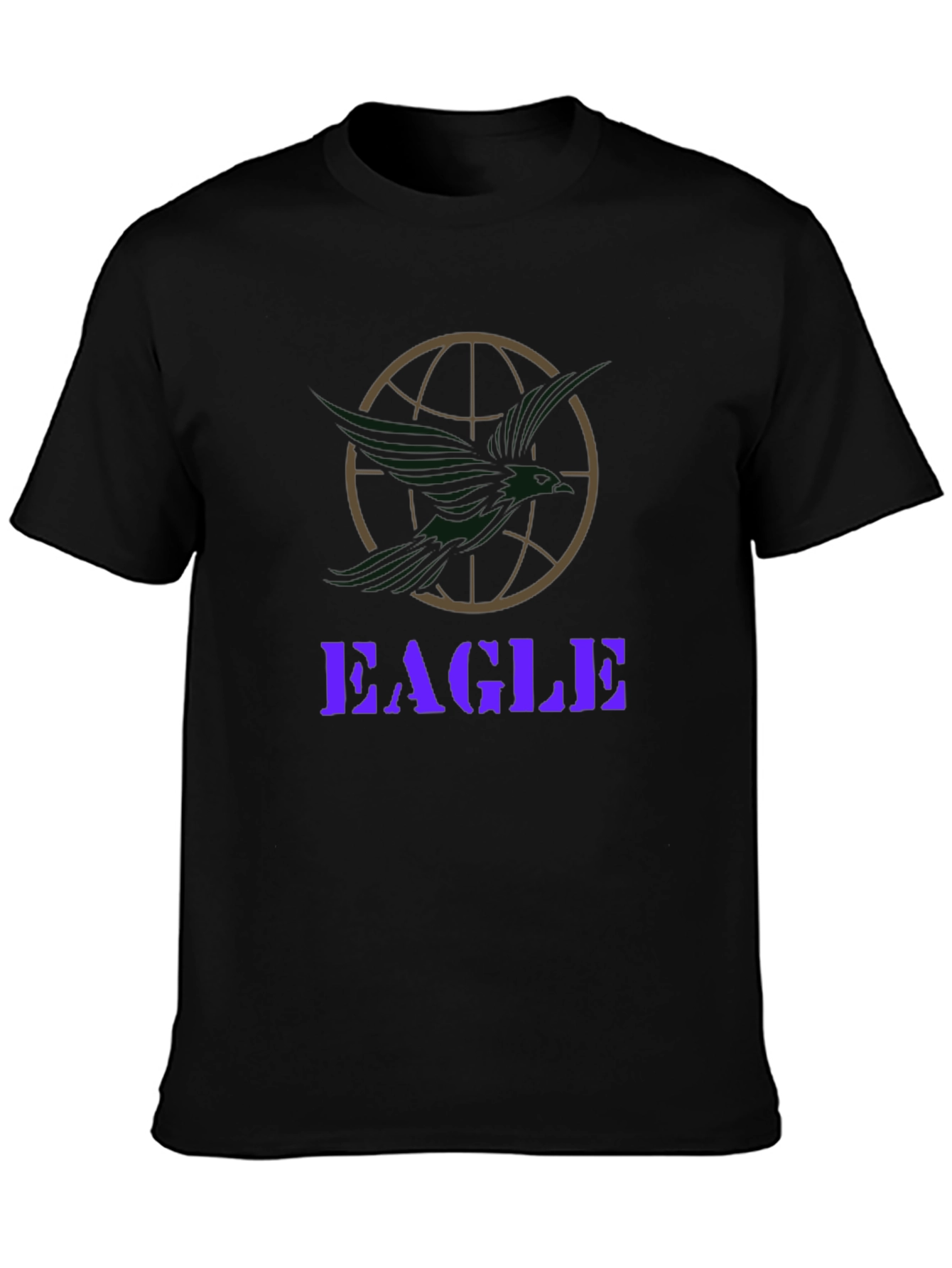 Eagle Globe Graphic Print T-Shirt