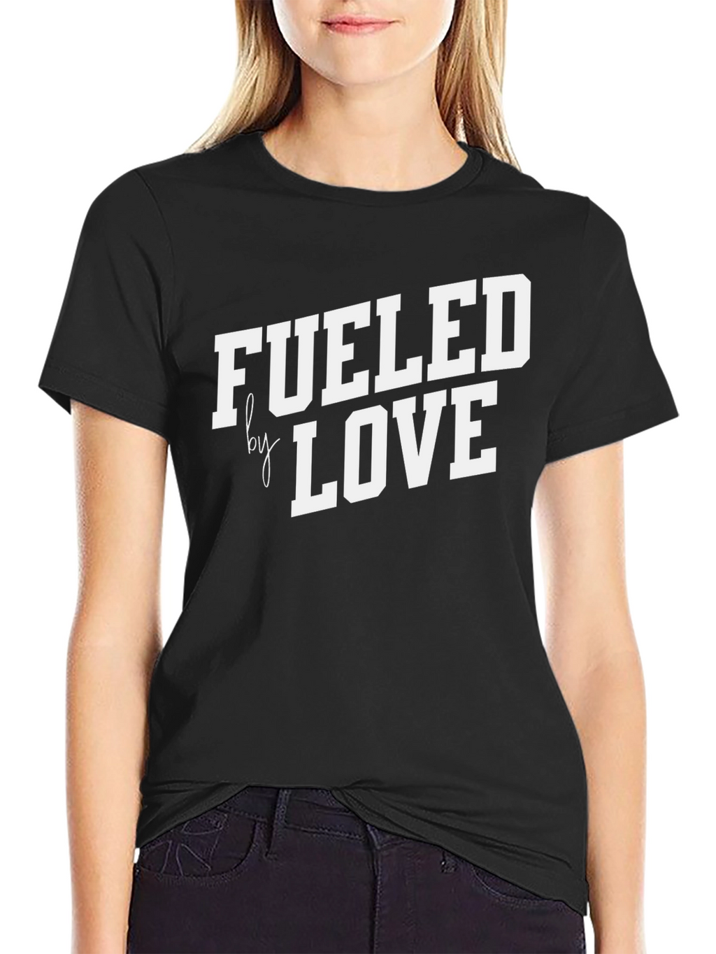 Fueled By Love T-Shirt - Black Graphic Tee