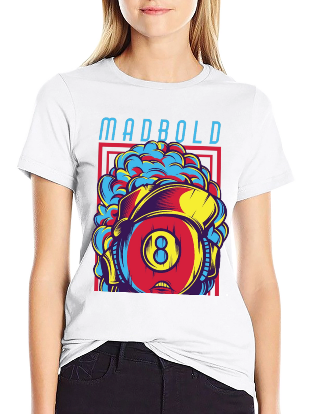 Madbold Eight Ball Graphic Tee - Retro Style