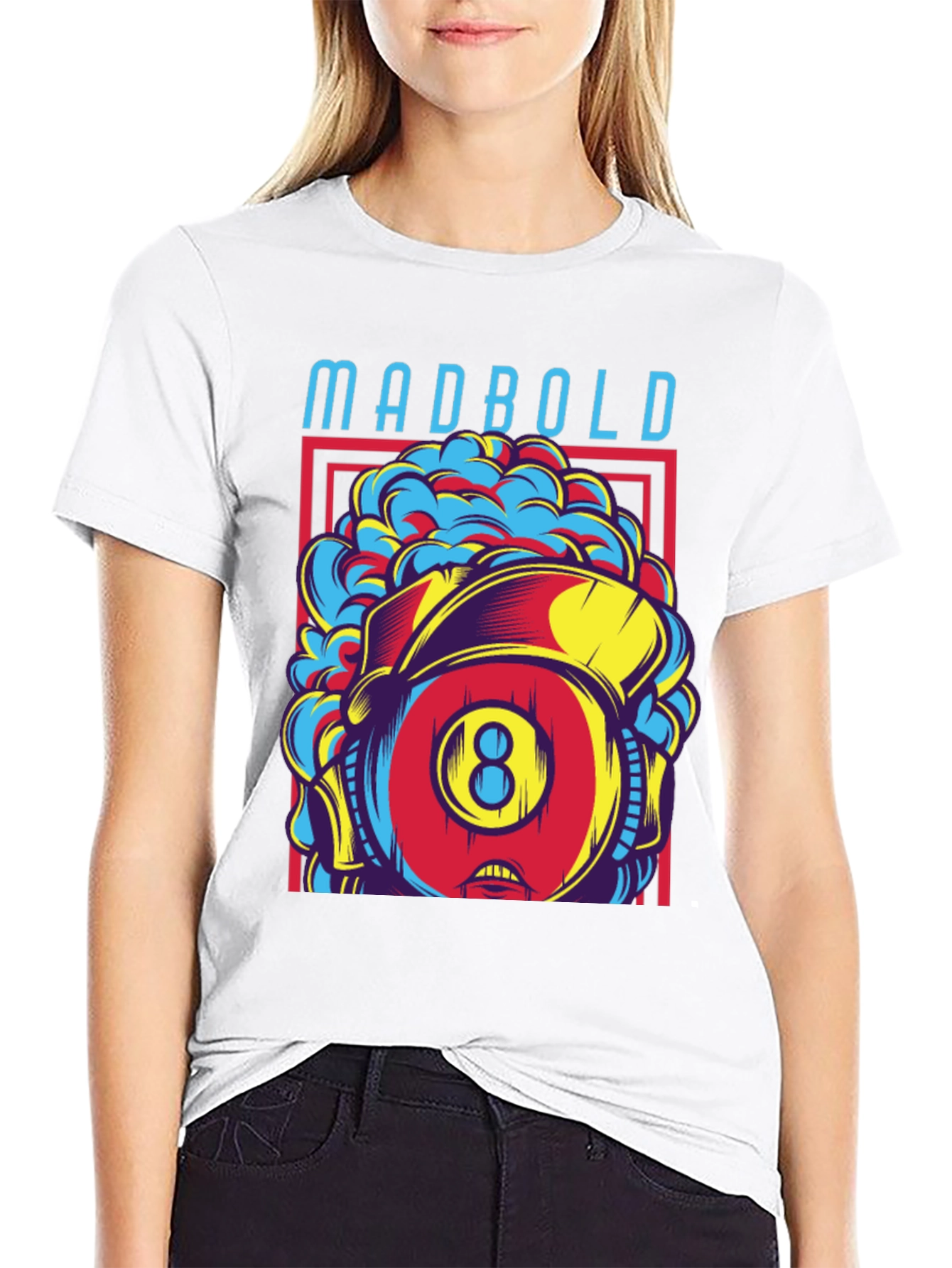 Madbold Eight Ball Graphic Tee - Retro Style