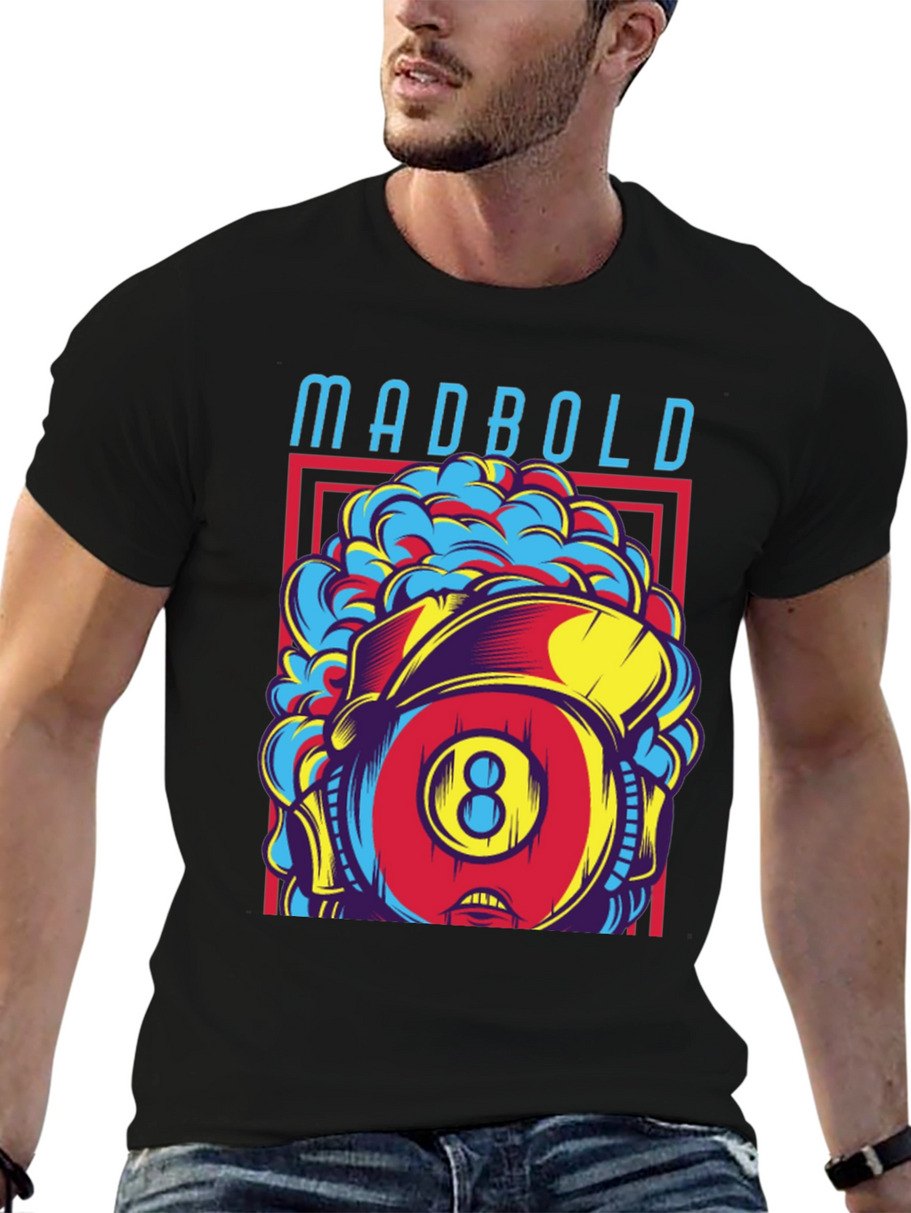 Madbold Eight Ball Graphic Tee - Retro Style