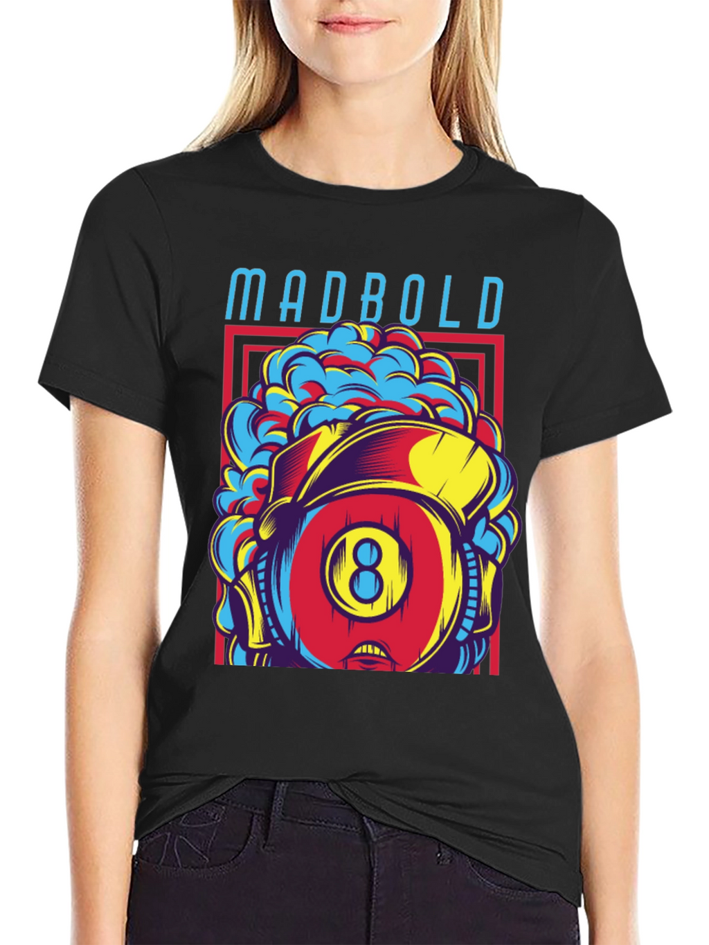 Madbold Eight Ball Graphic Tee - Retro Style