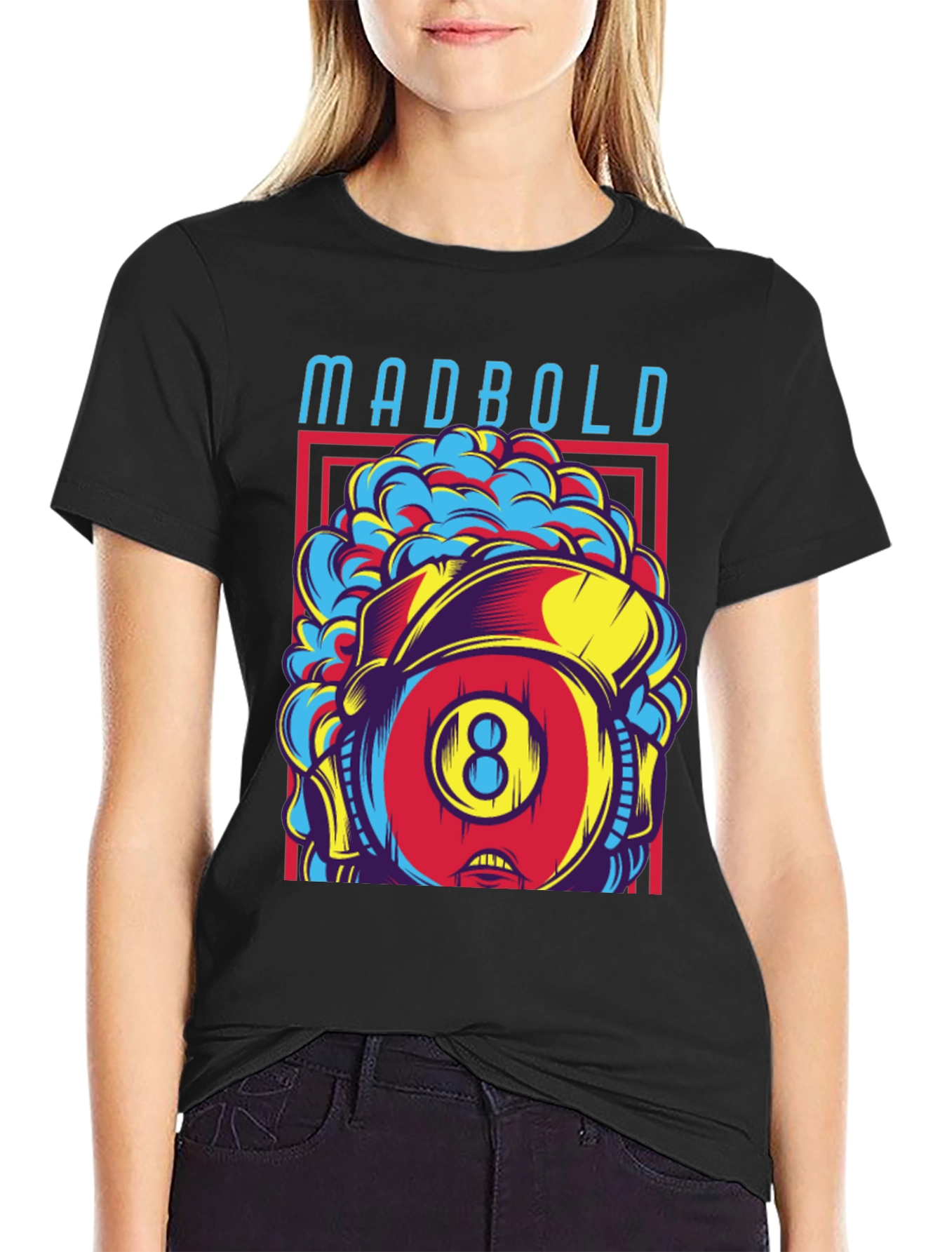 Madbold Eight Ball Graphic Tee - Retro Style