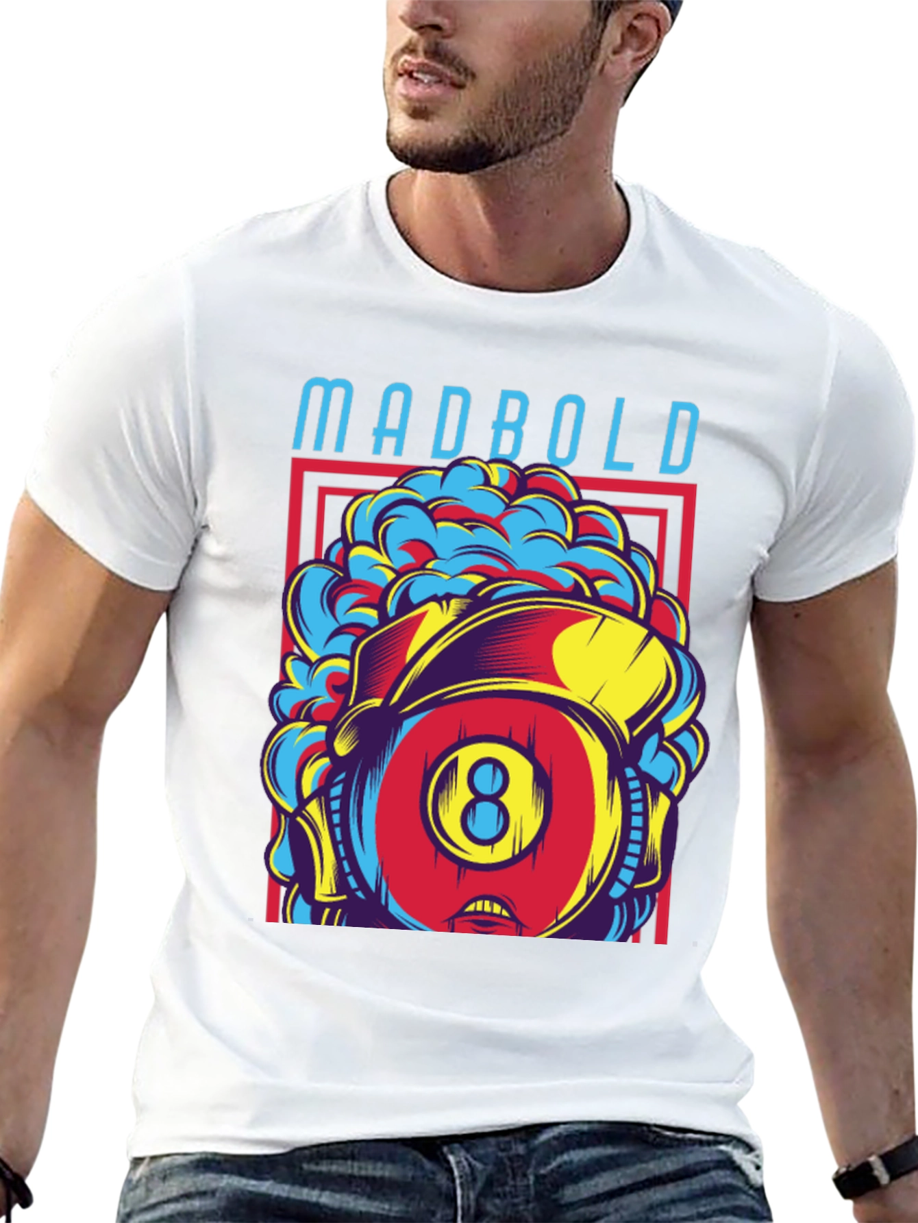 Madbold Eight Ball Graphic Tee - Retro Style