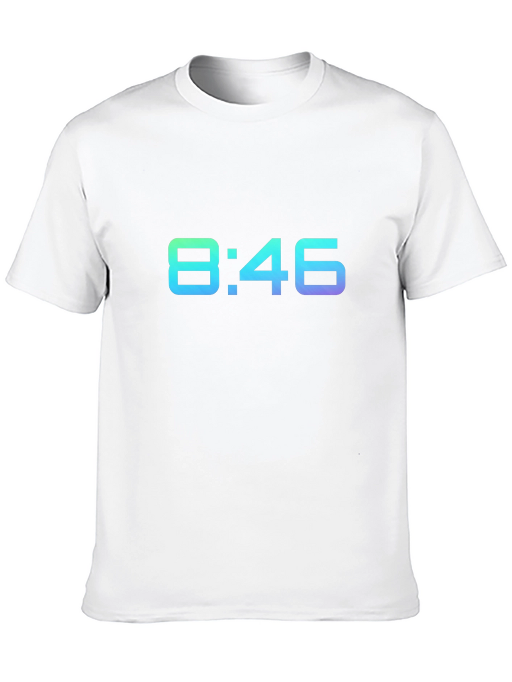 8:46 Gradient Graphic Black T-Shirt