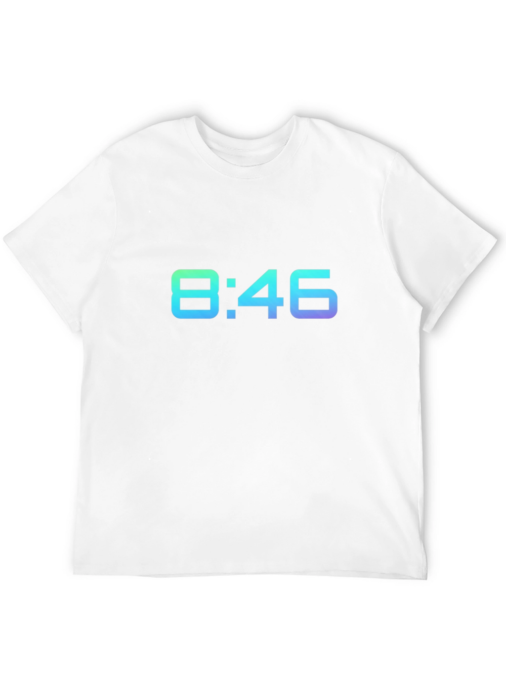 8:46 Gradient Graphic Black T-Shirt