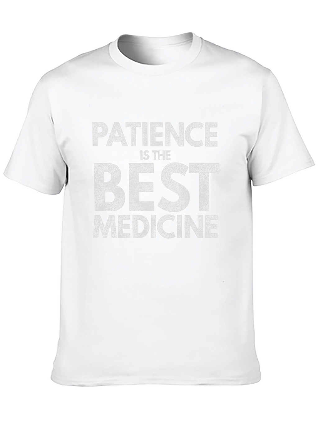 Patience is the Best Medicine Black Graphic T-Shirt