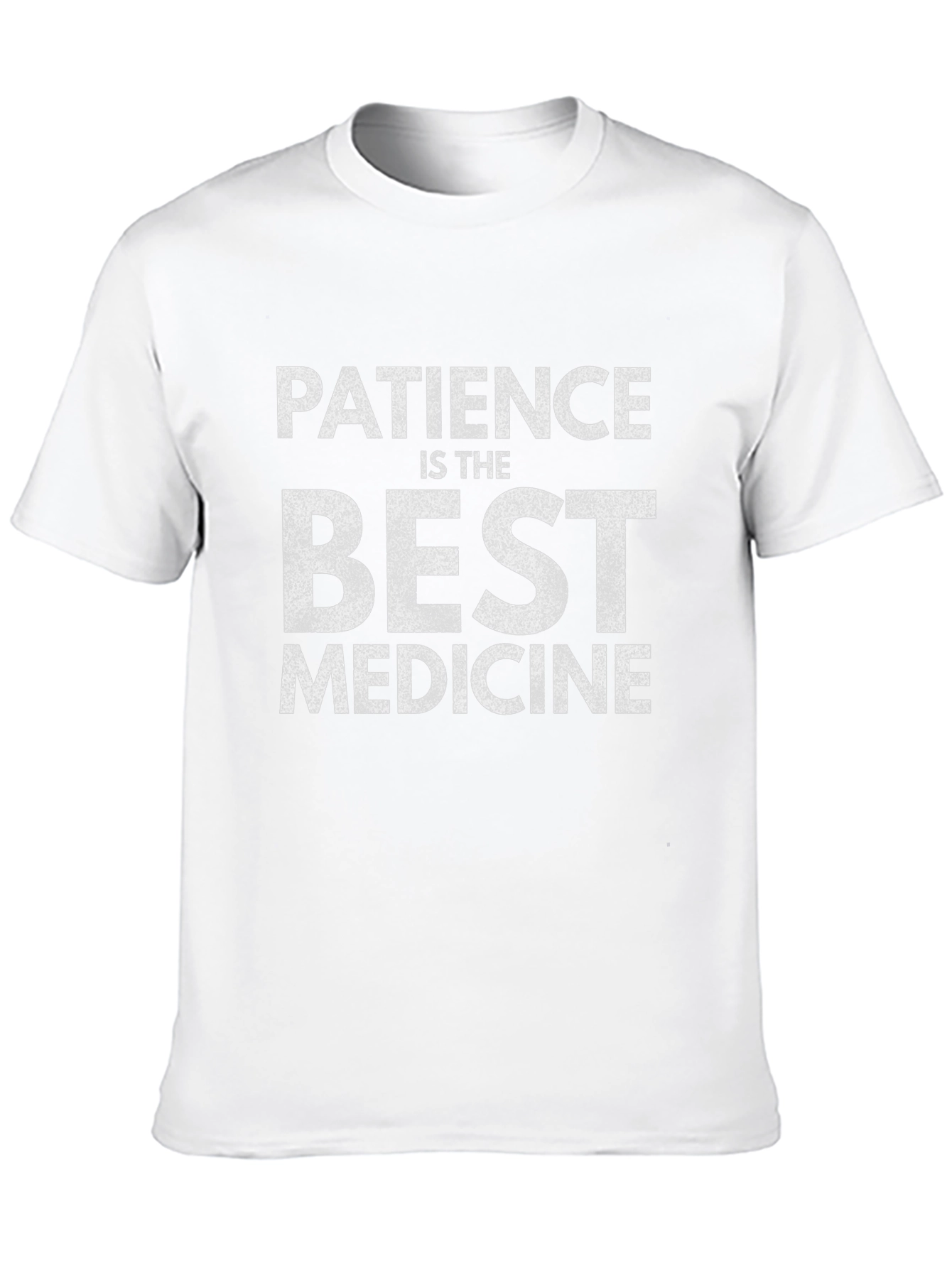 Patience is the Best Medicine Black Graphic T-Shirt