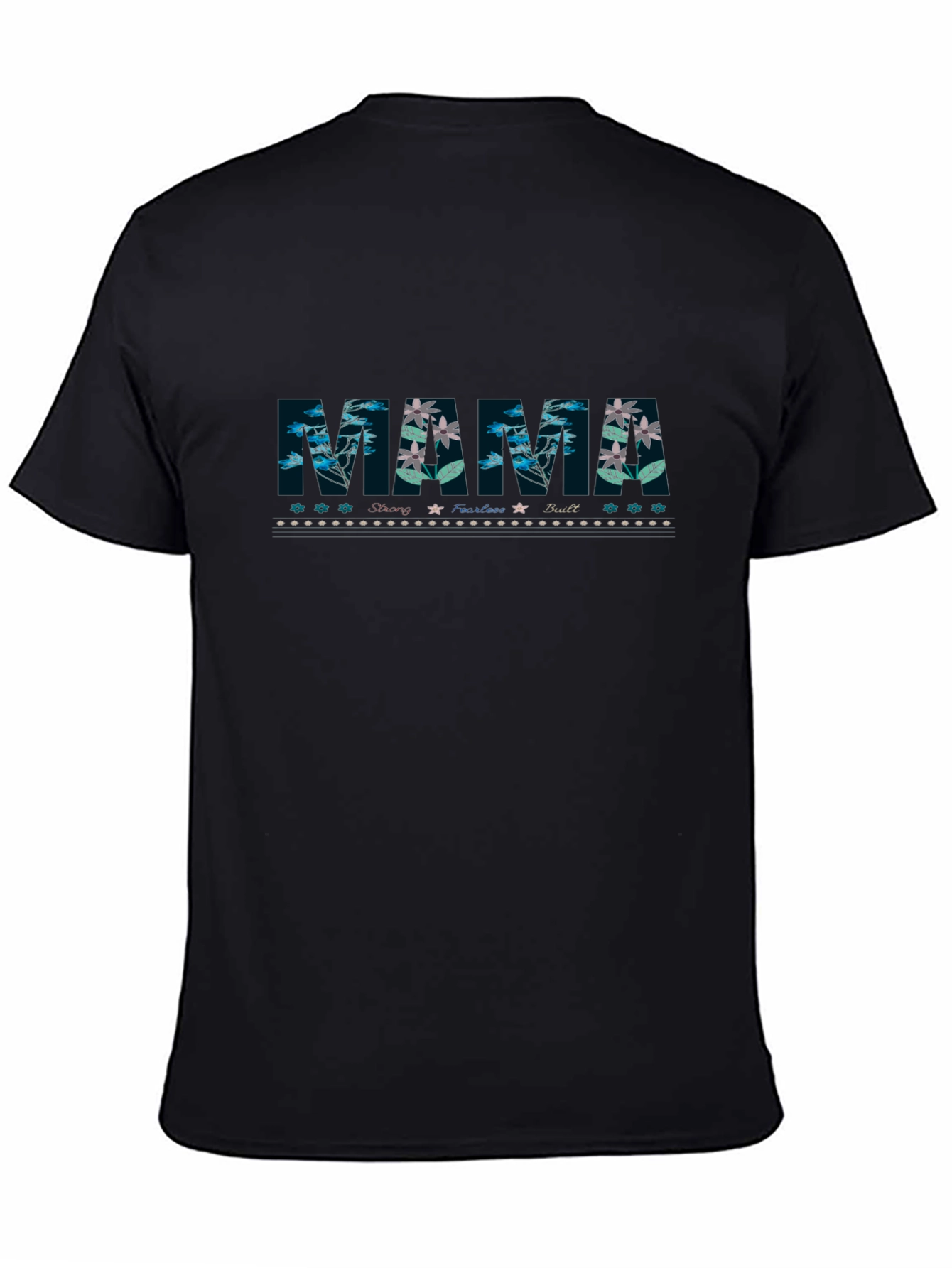 Floral Mama Graphic Tee - Black