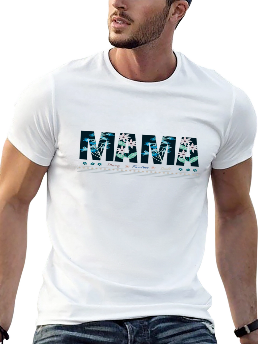 Floral Mama Graphic Tee - Black