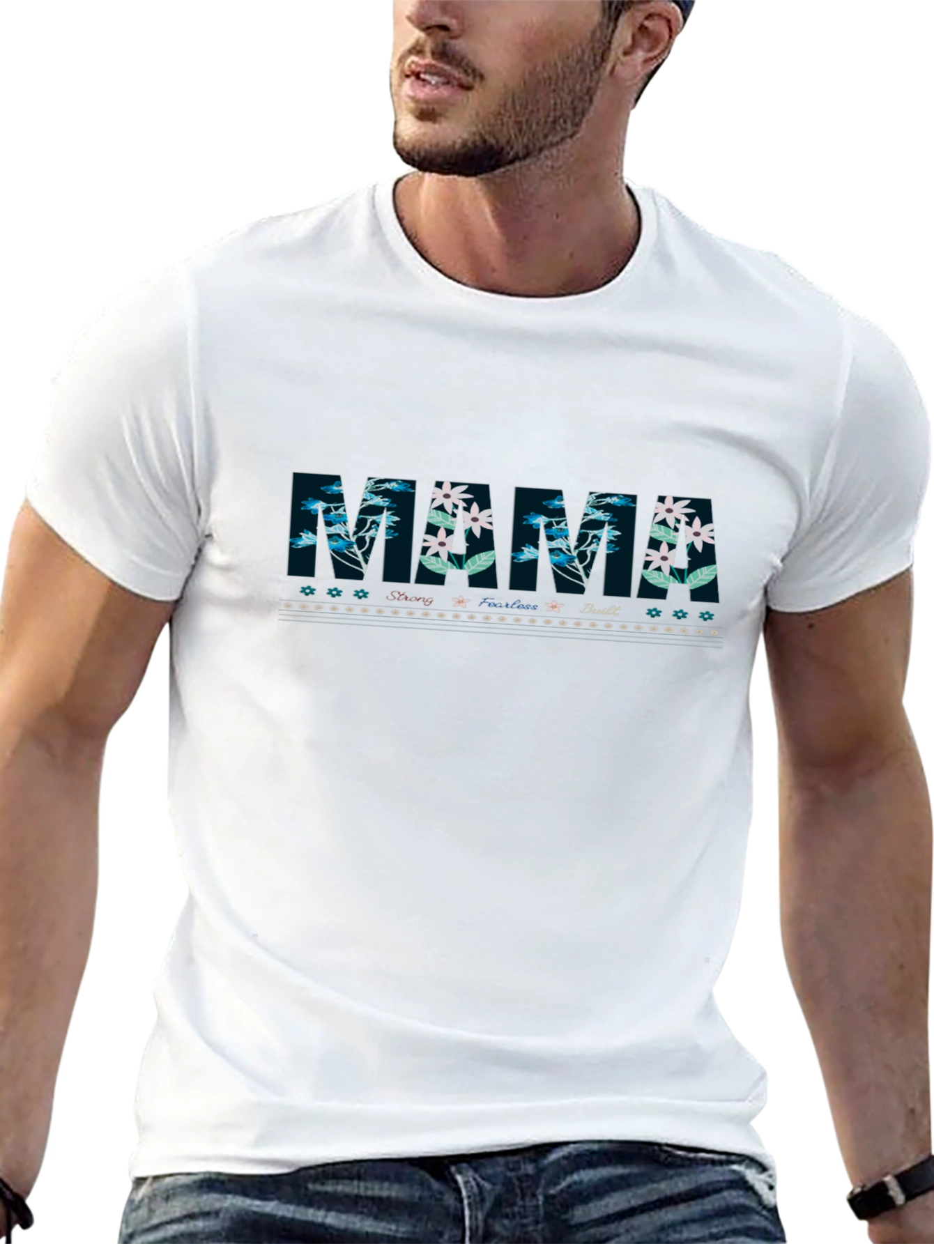 Floral Mama Graphic Tee - Black