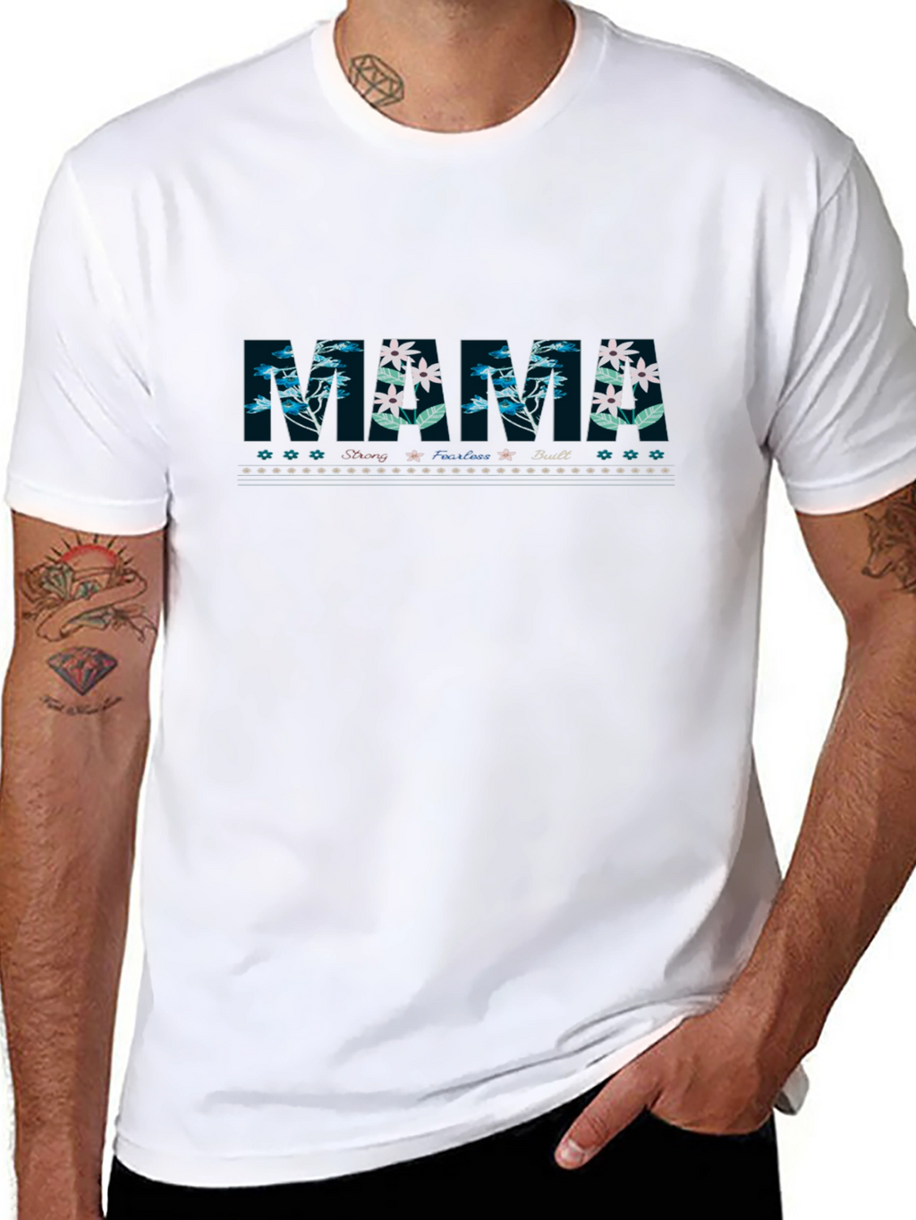 Floral Mama Graphic Tee - Black