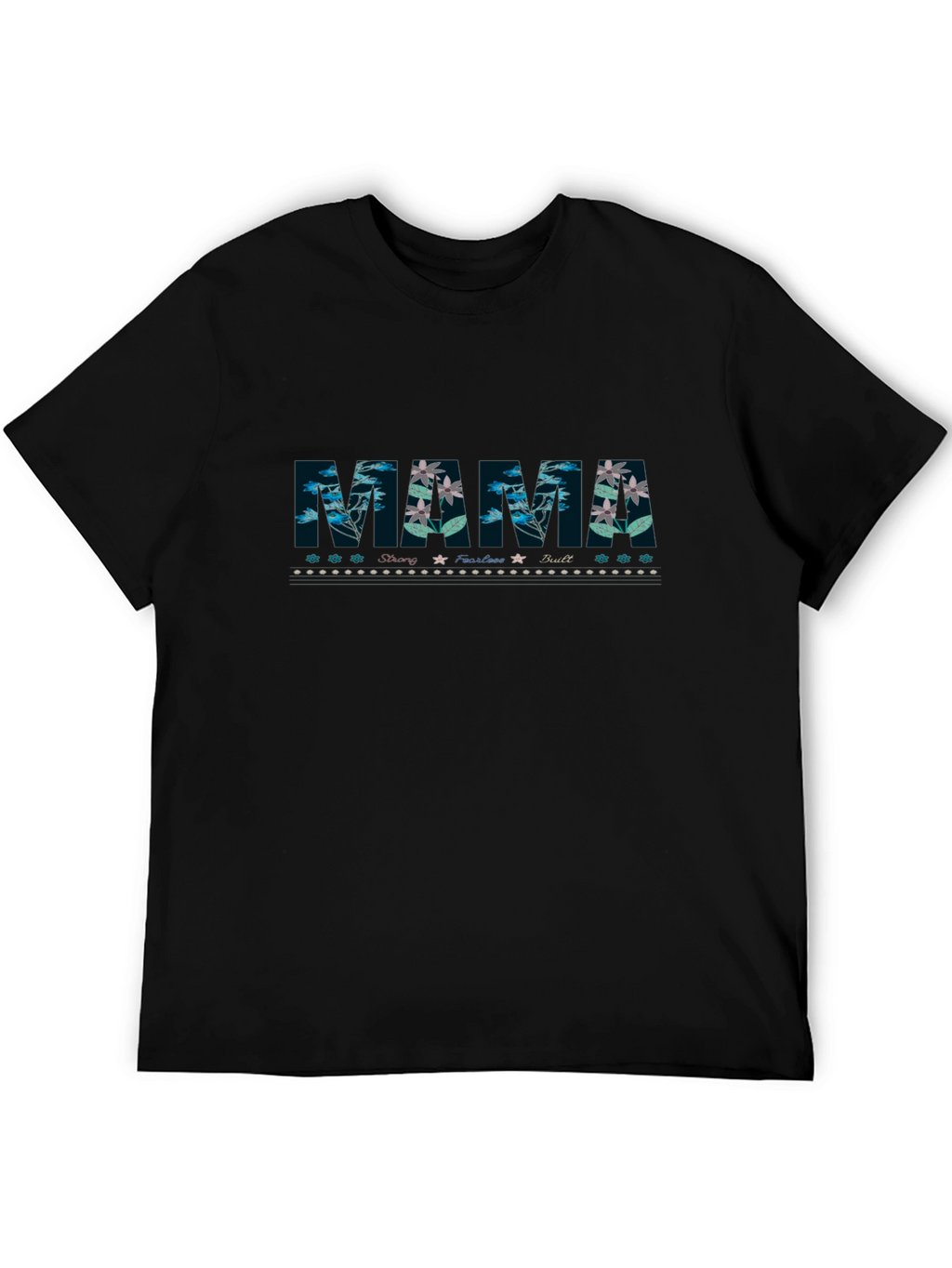 Floral Mama Graphic Tee - Black