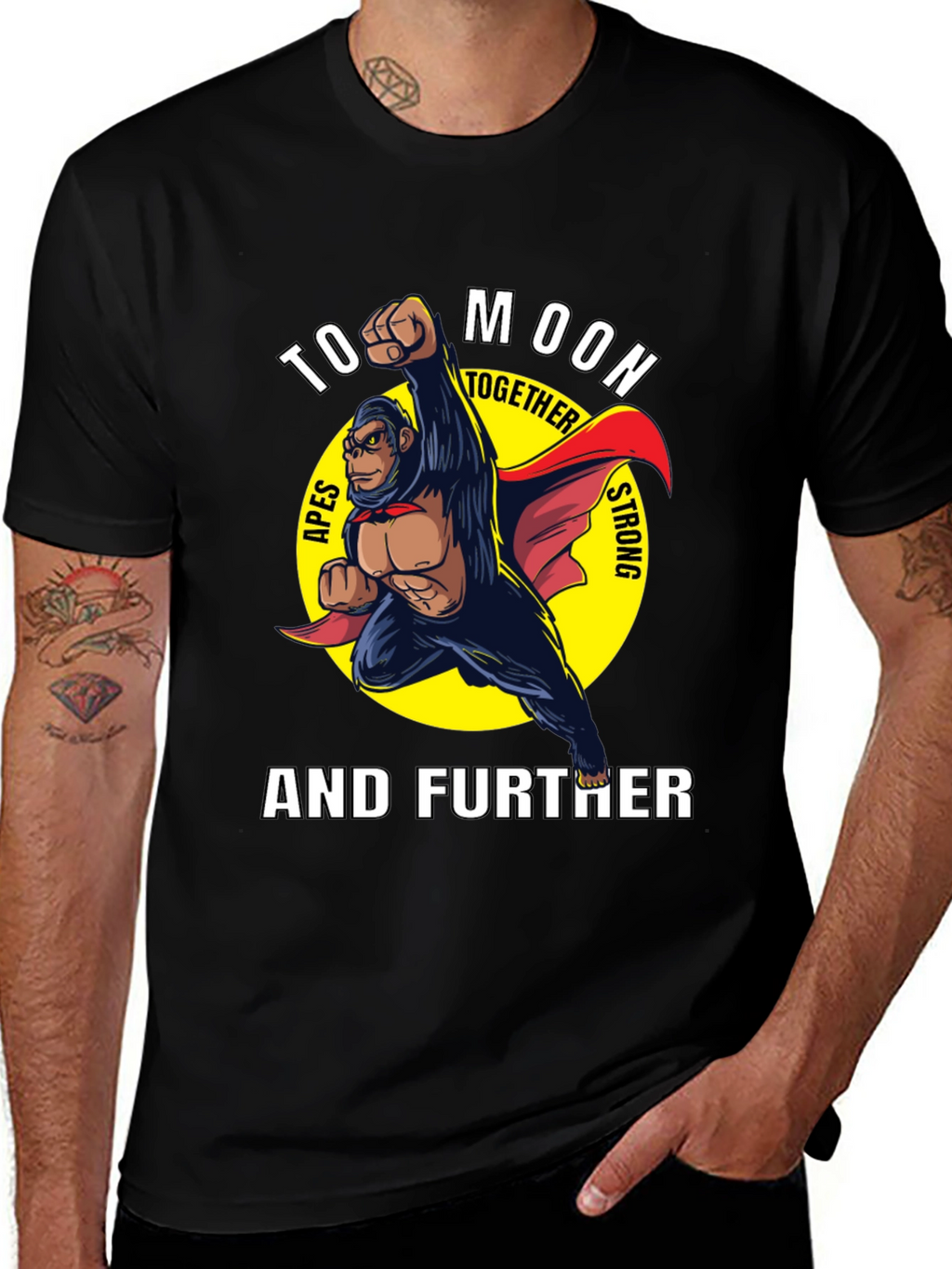 To Moon Together Ape Strong T-Shirt
