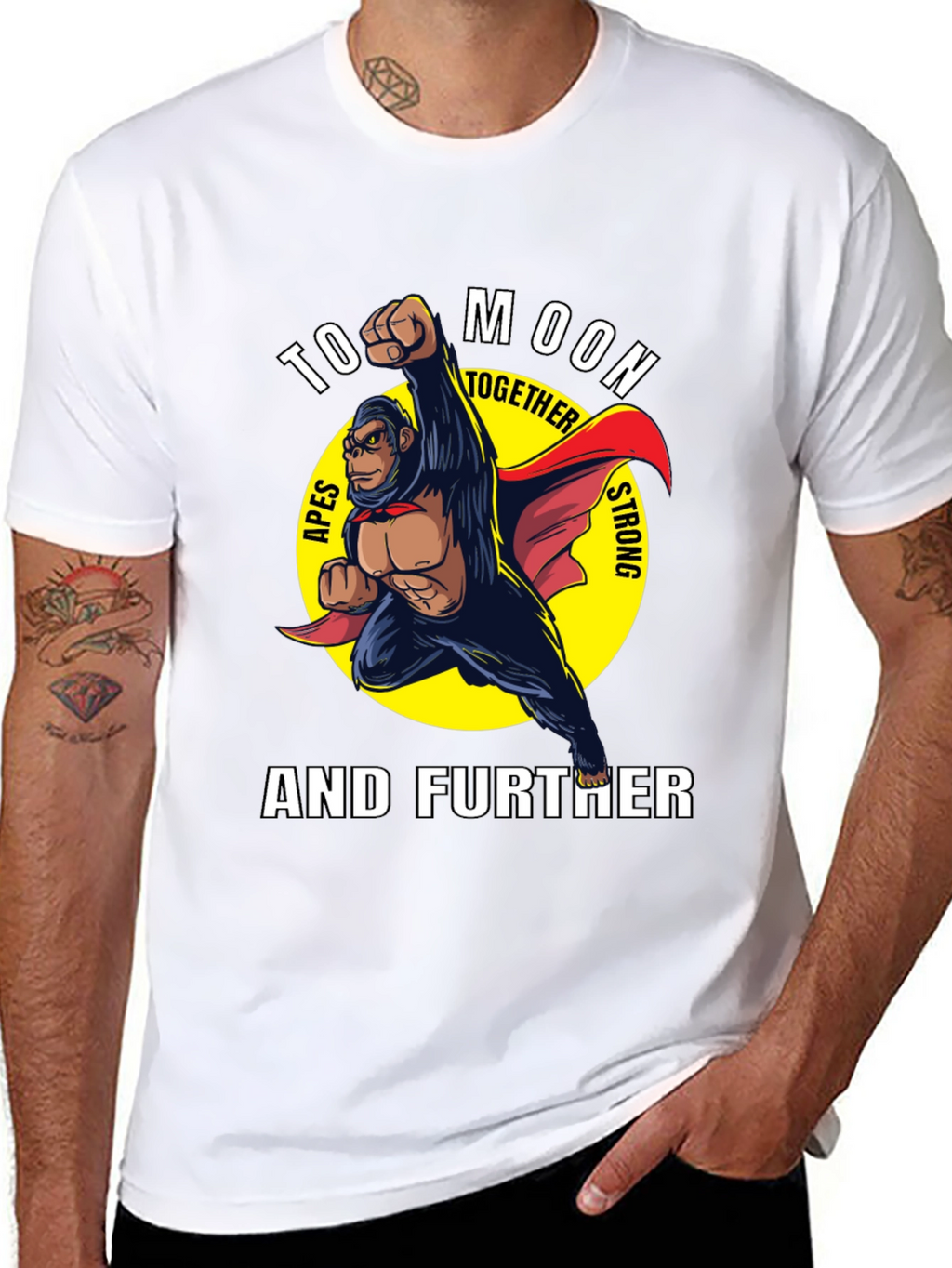 To Moon Together Ape Strong T-Shirt