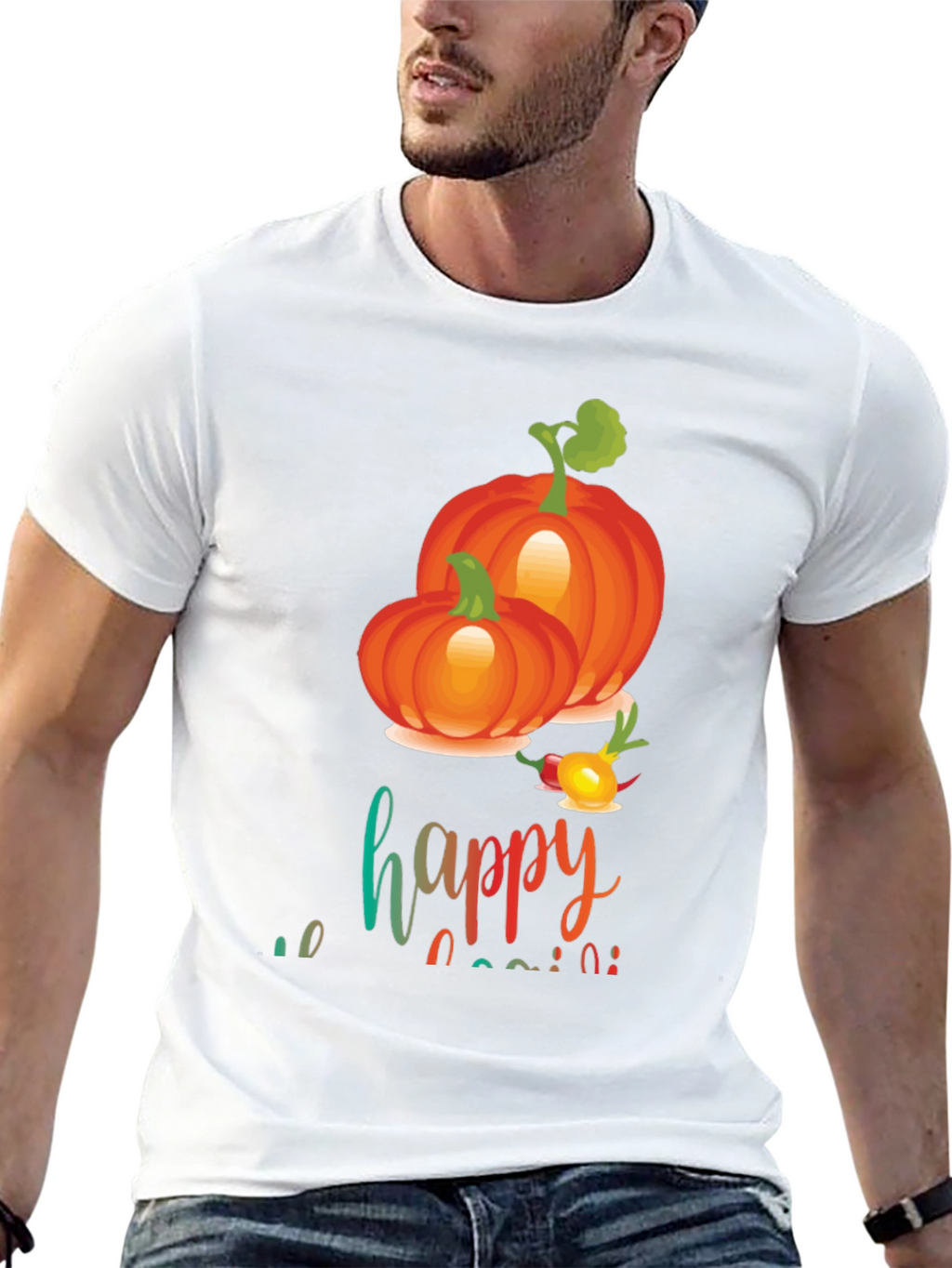 Happy Harvest Pumpkin Graphic Tee