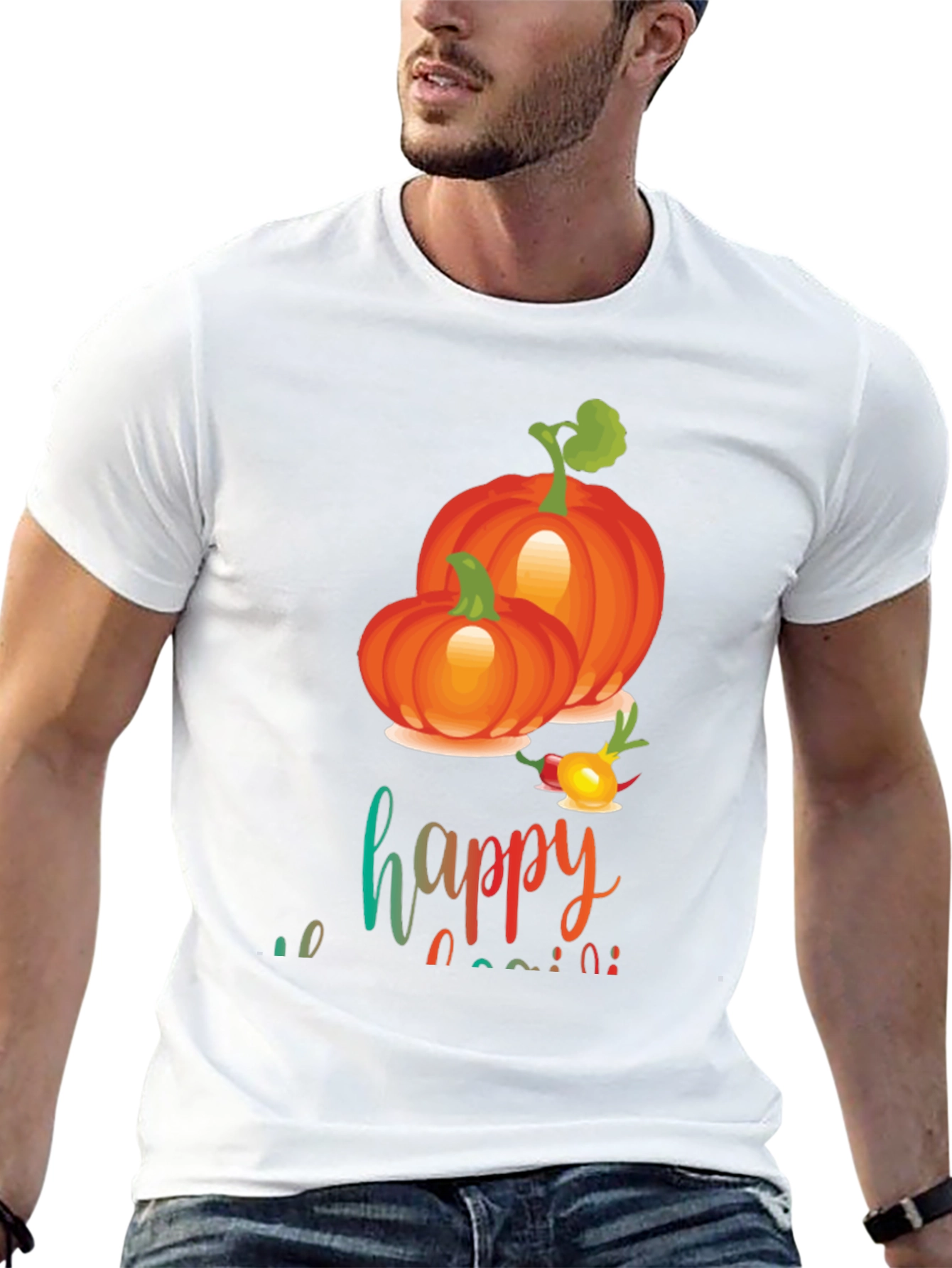 Happy Harvest Pumpkin Graphic Tee