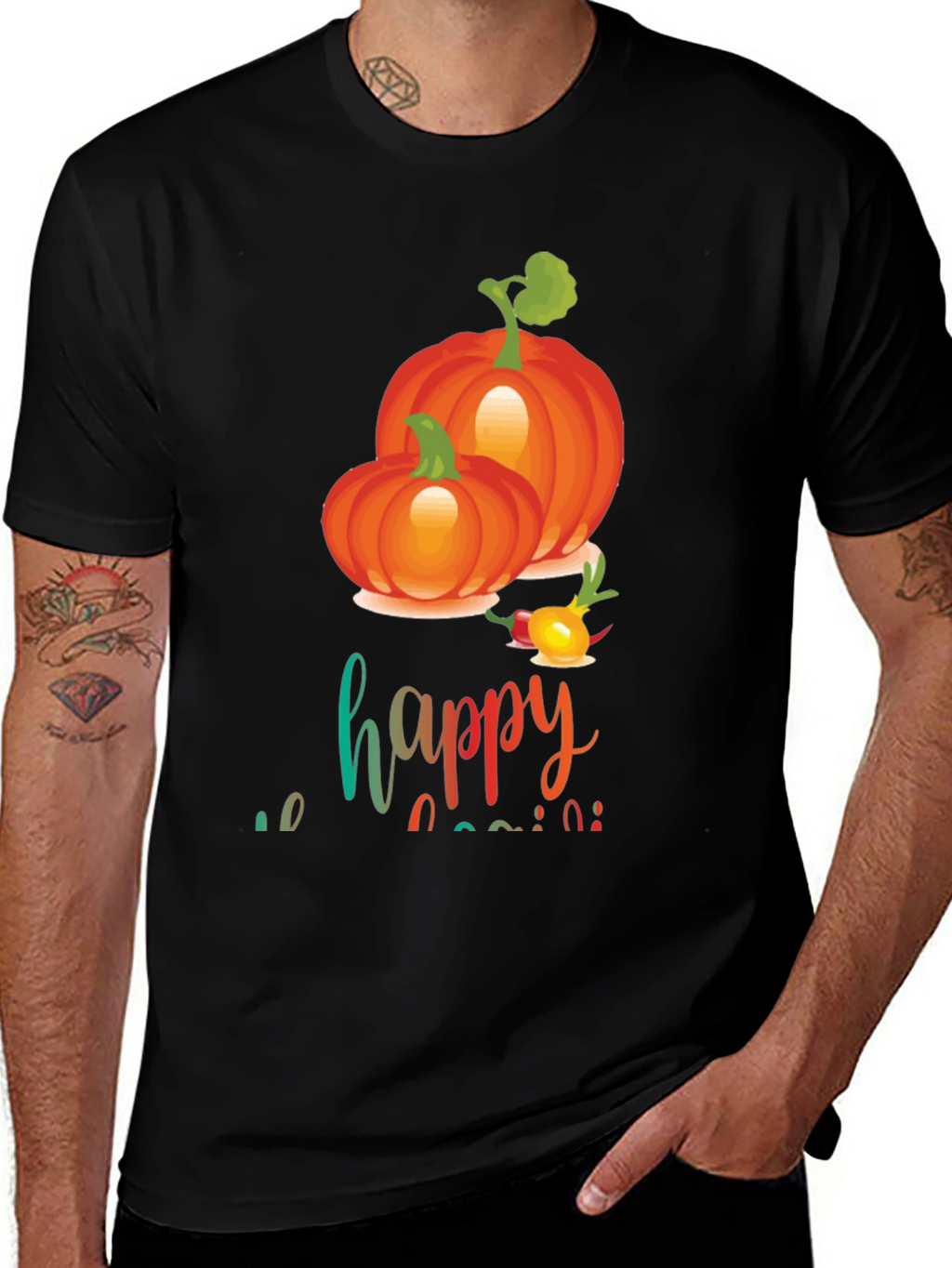 Happy Harvest Pumpkin Graphic Tee