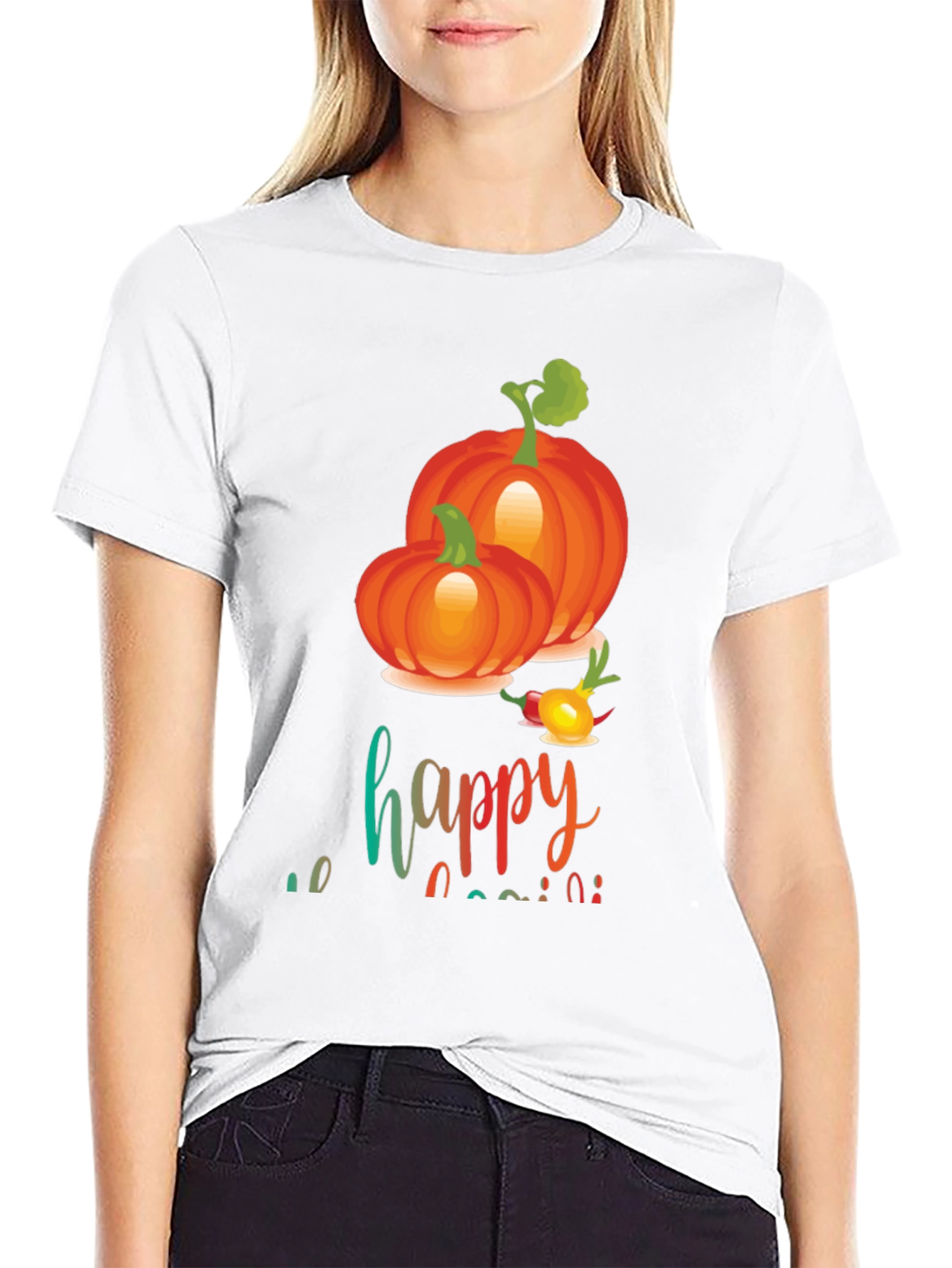 Happy Harvest Pumpkin Graphic Tee