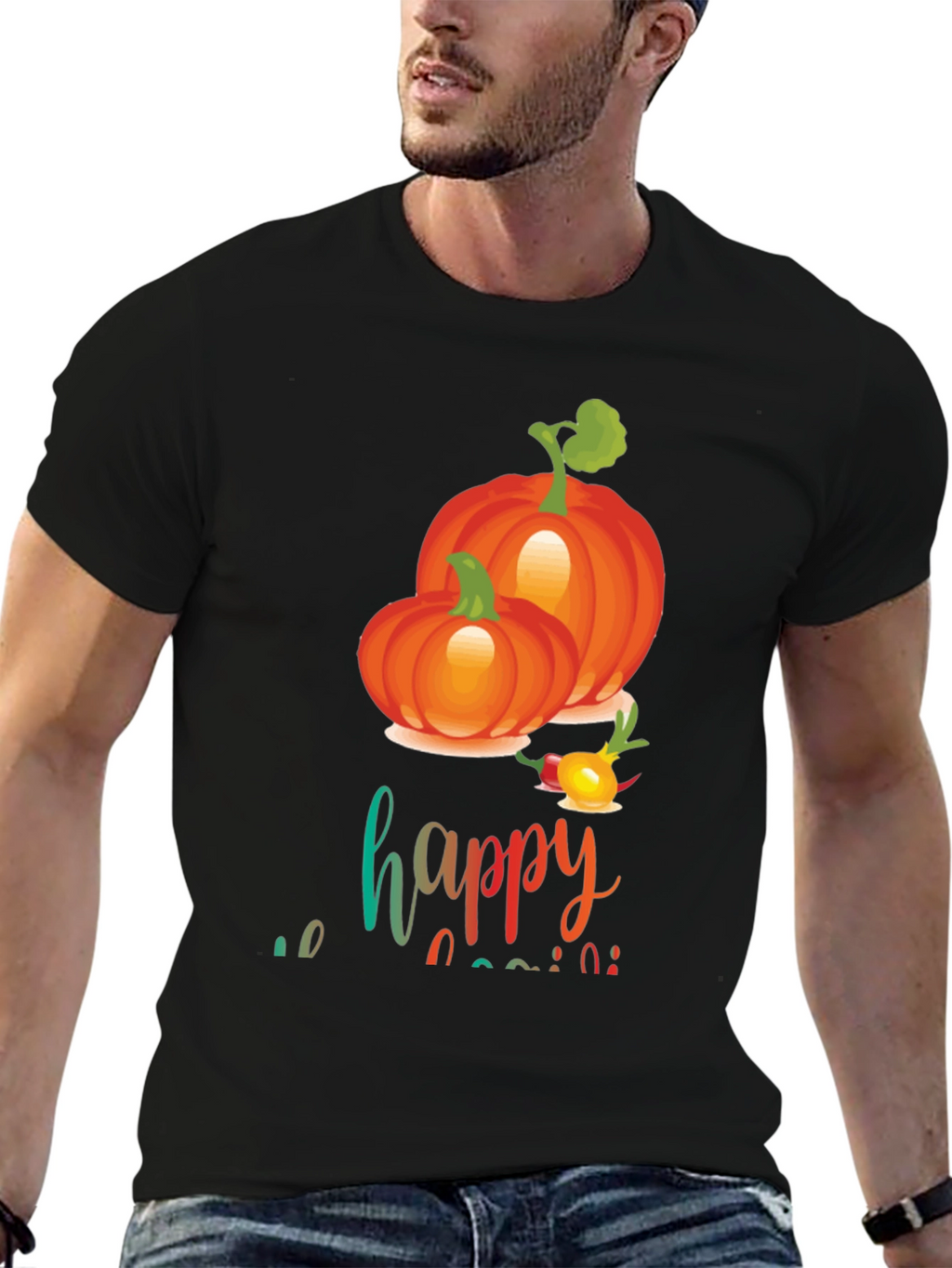 Happy Harvest Pumpkin Graphic Tee