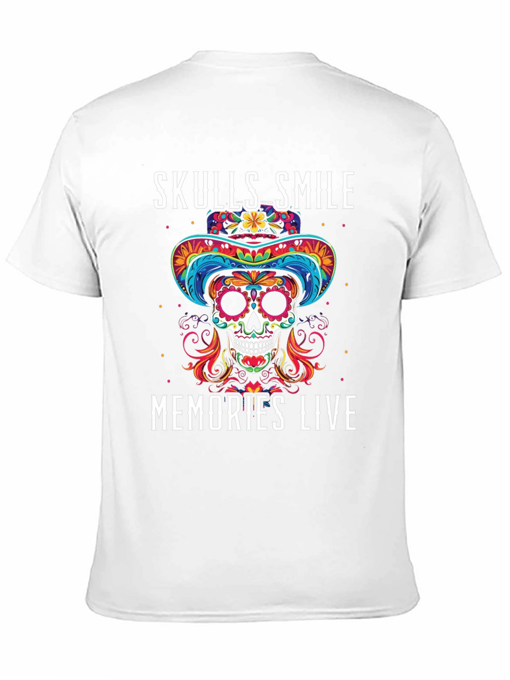 Skulls Smile Memories Live Graphic Tee