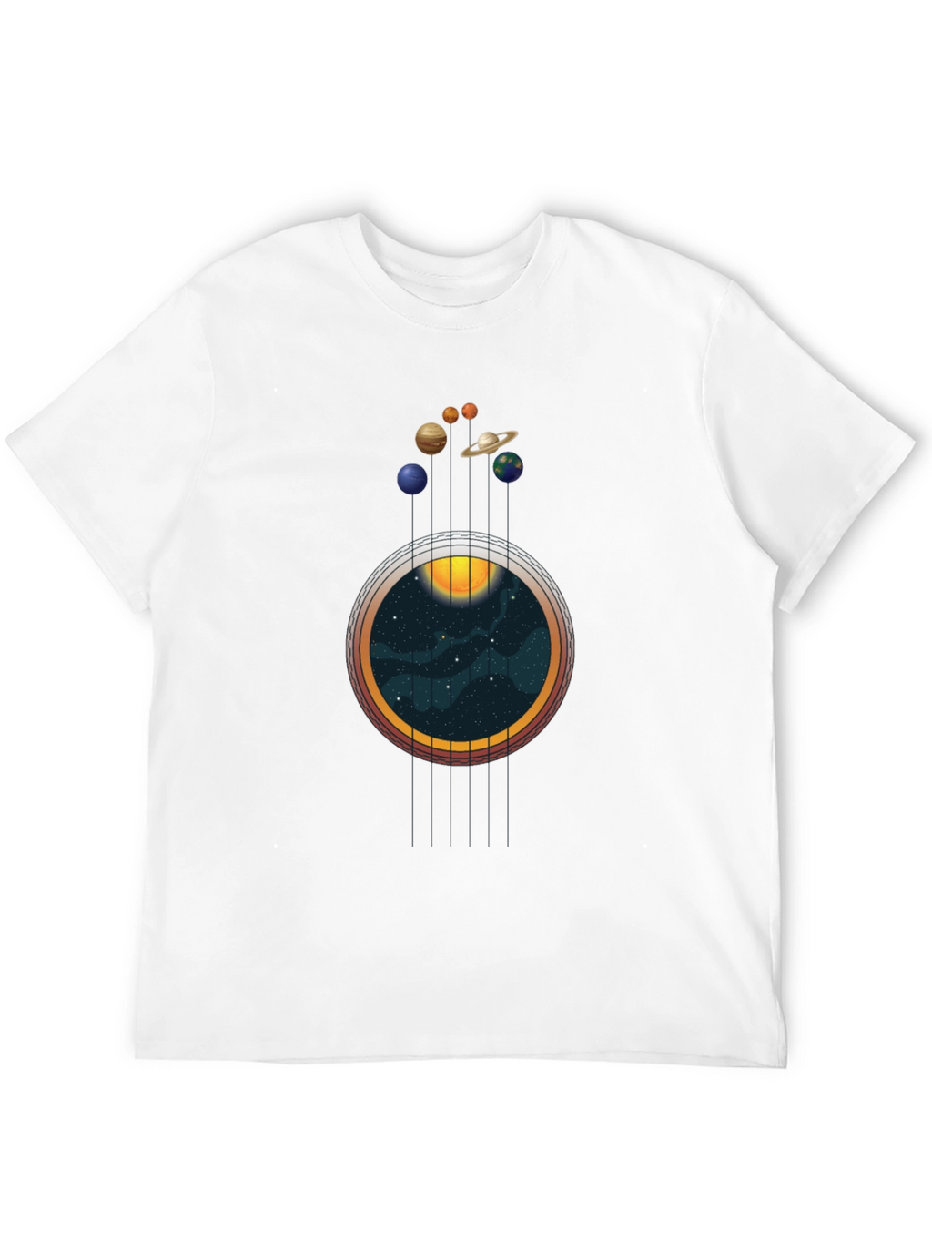Planets & Space Guitar T-Shirt