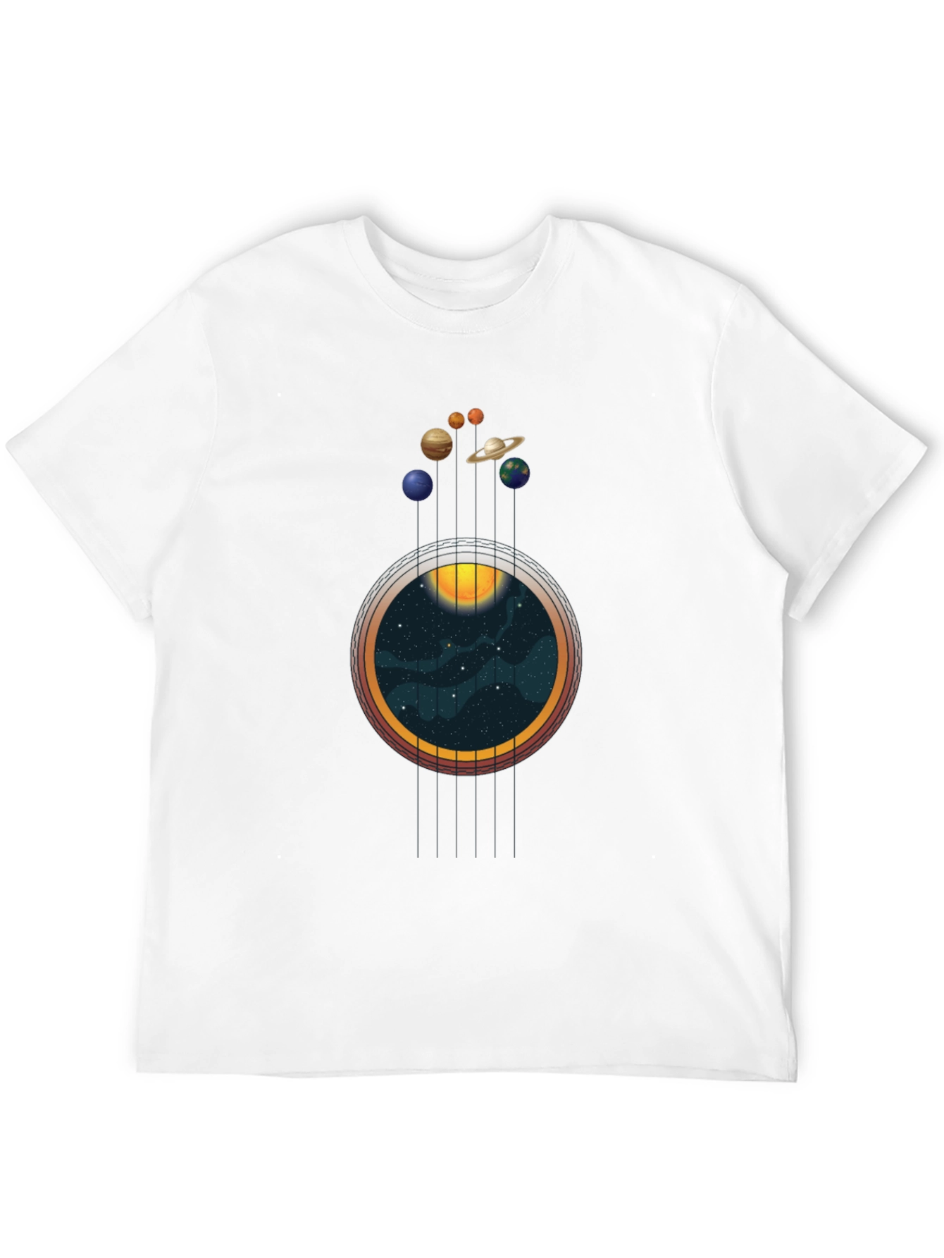 Planets & Space Guitar T-Shirt
