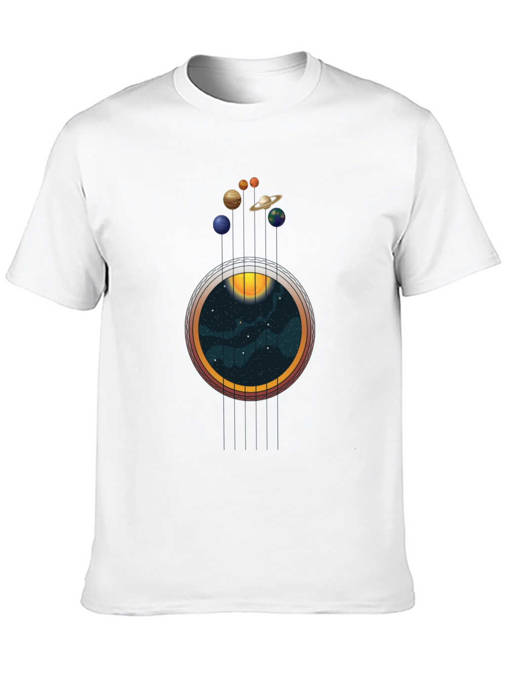 Planets & Space Guitar T-Shirt