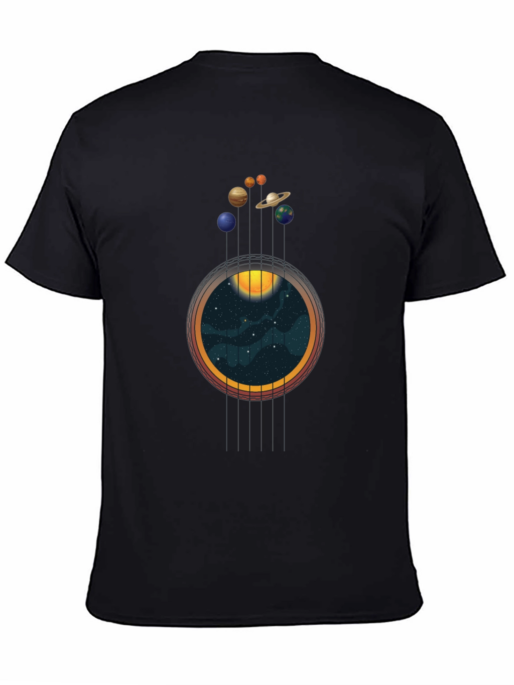 Planets & Space Guitar T-Shirt