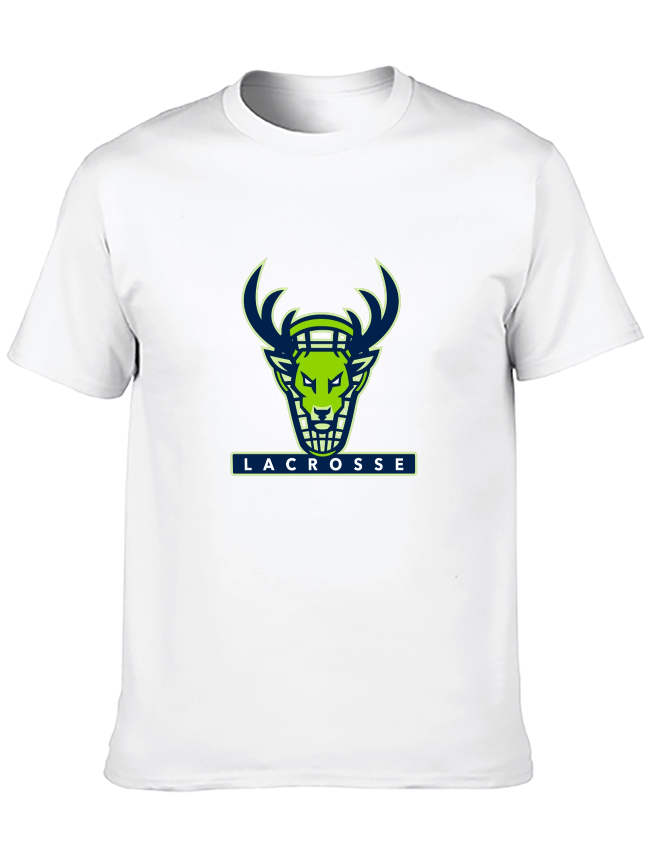 Lacrosse Deer Graphic Black T-Shirt