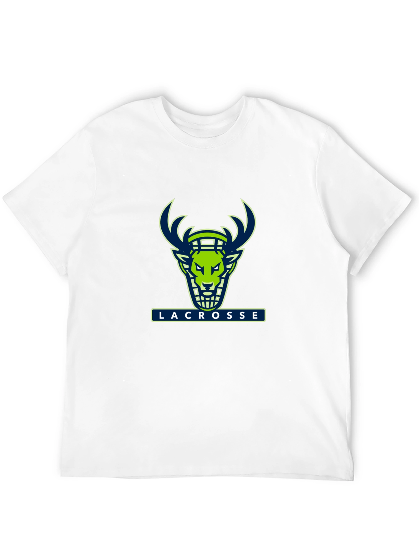 Lacrosse Deer Graphic Black T-Shirt
