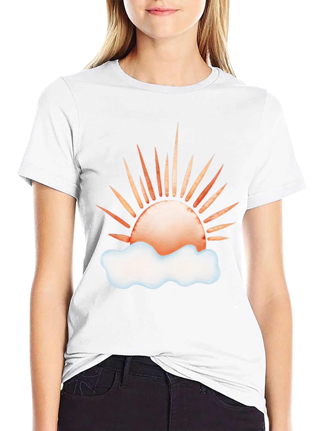 Sunrise Cloud Graphic T-Shirt