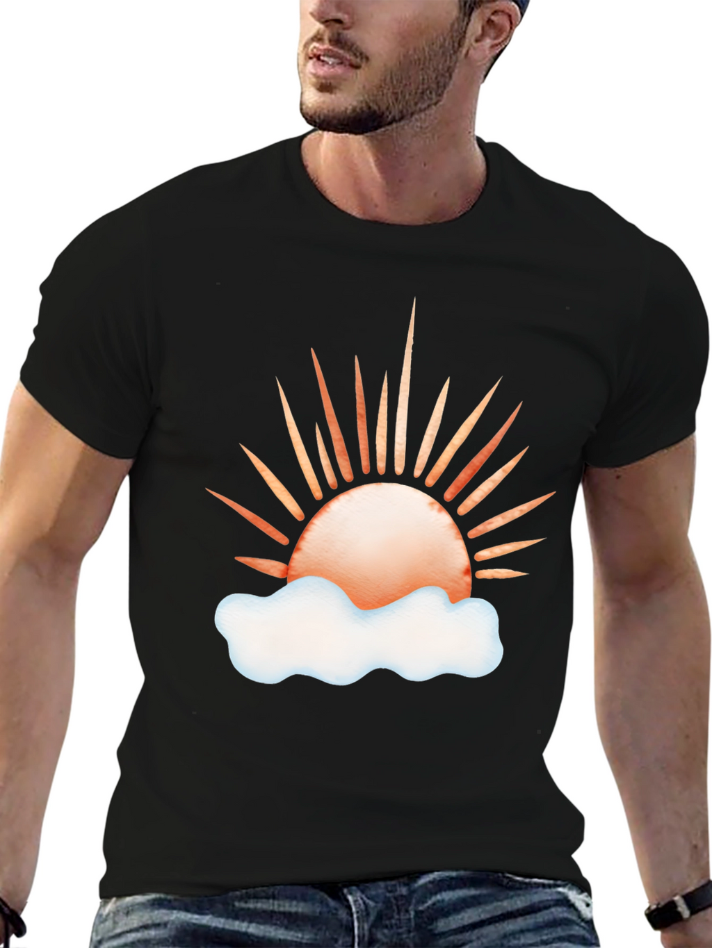Sunrise Cloud Graphic T-Shirt