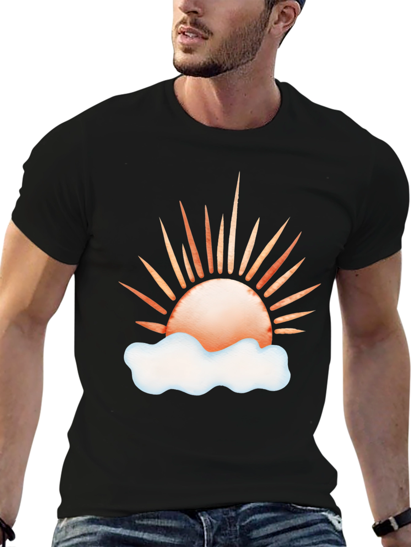 Sunrise Cloud Graphic T-Shirt