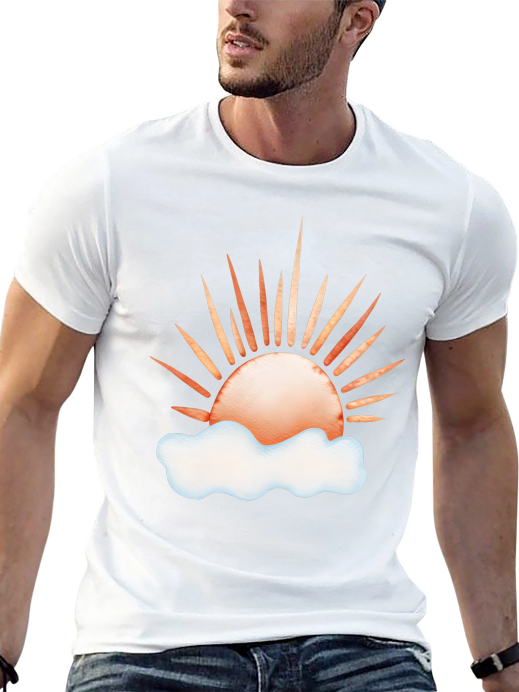 Sunrise Cloud Graphic T-Shirt