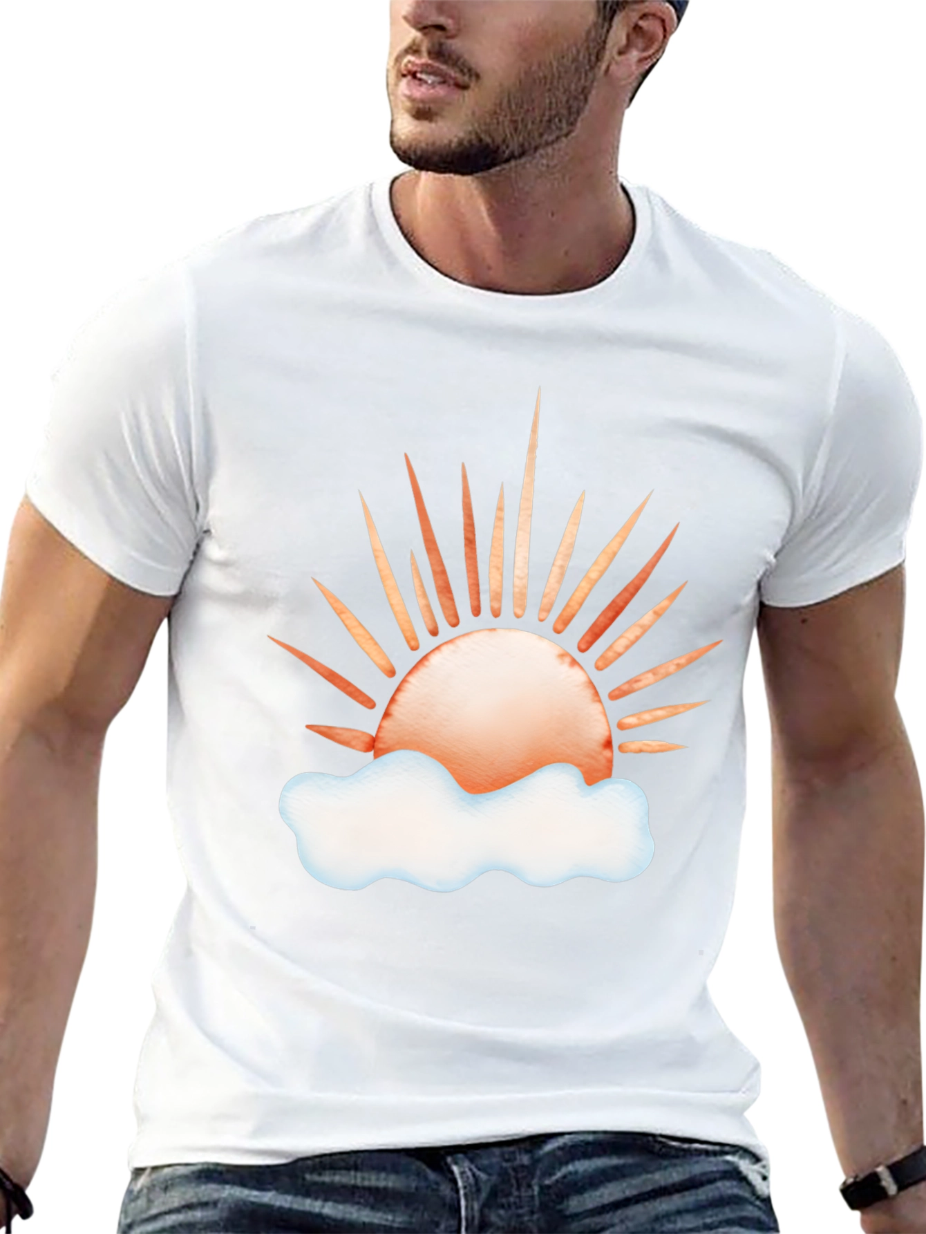 Sunrise Cloud Graphic T-Shirt