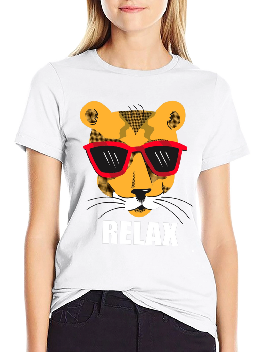 Cool Cat Relax T-Shirt - Unisex Black Tee