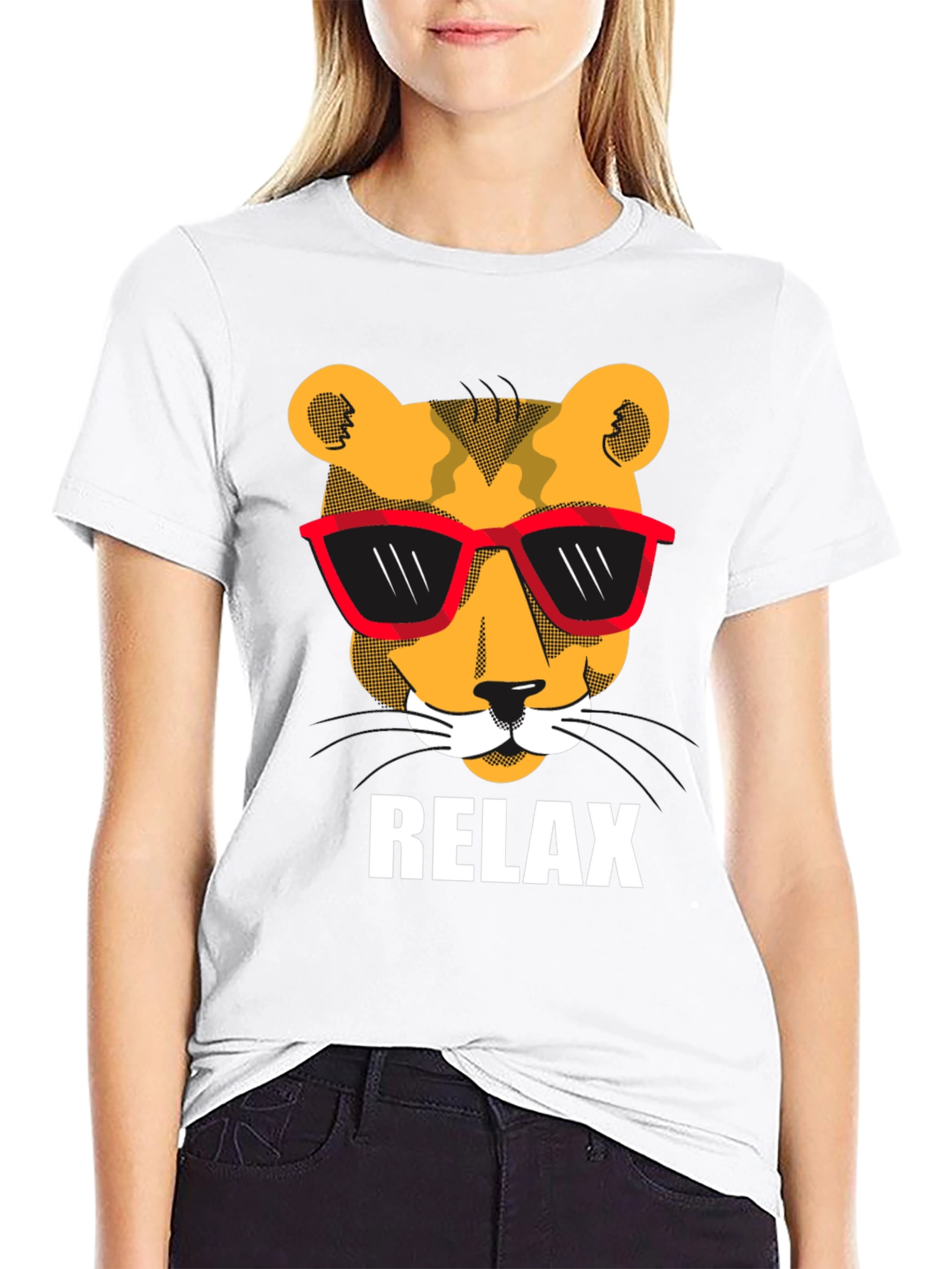 Cool Cat Relax T-Shirt - Unisex Black Tee