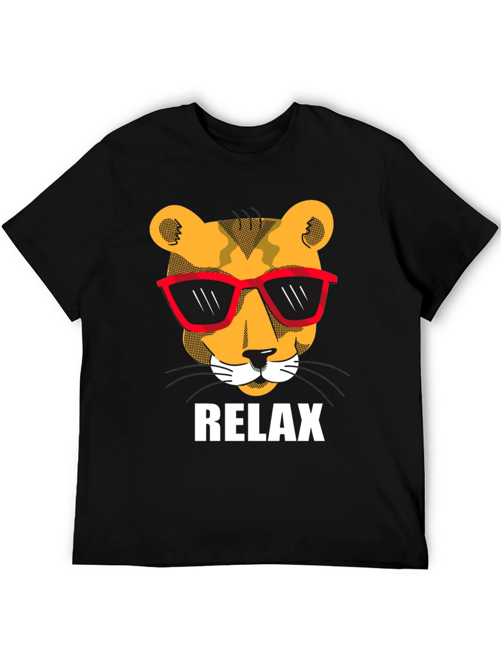 Cool Cat Relax T-Shirt - Unisex Black Tee