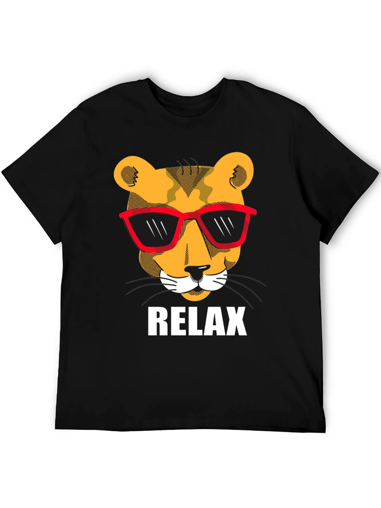 Cool Cat Relax T-Shirt - Unisex Black Tee
