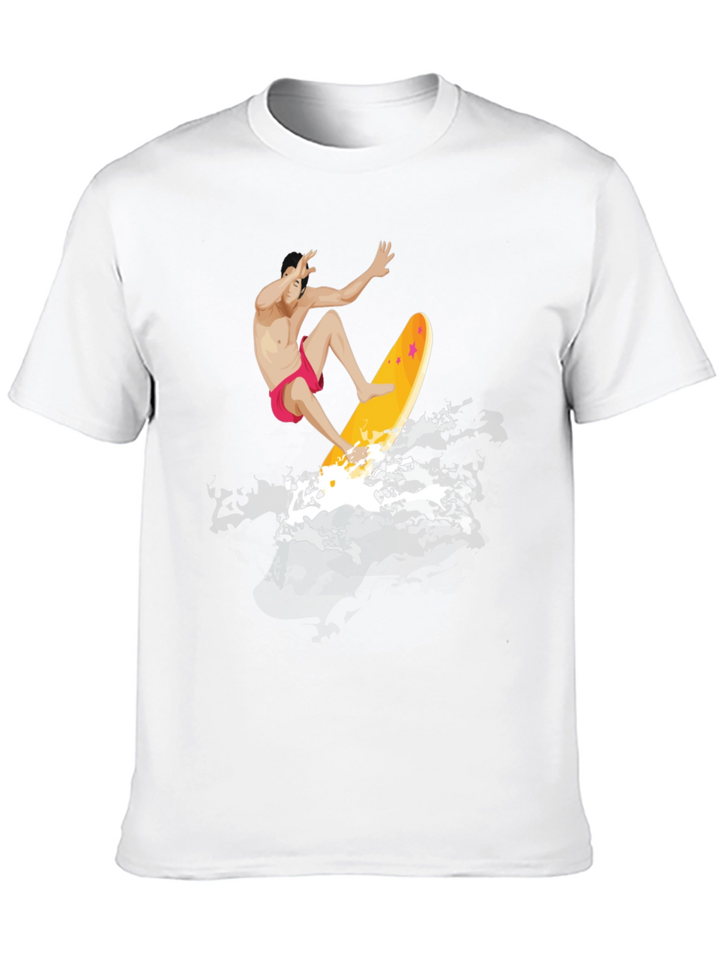 Surfer Graphic T-Shirt - Black Cotton Tee